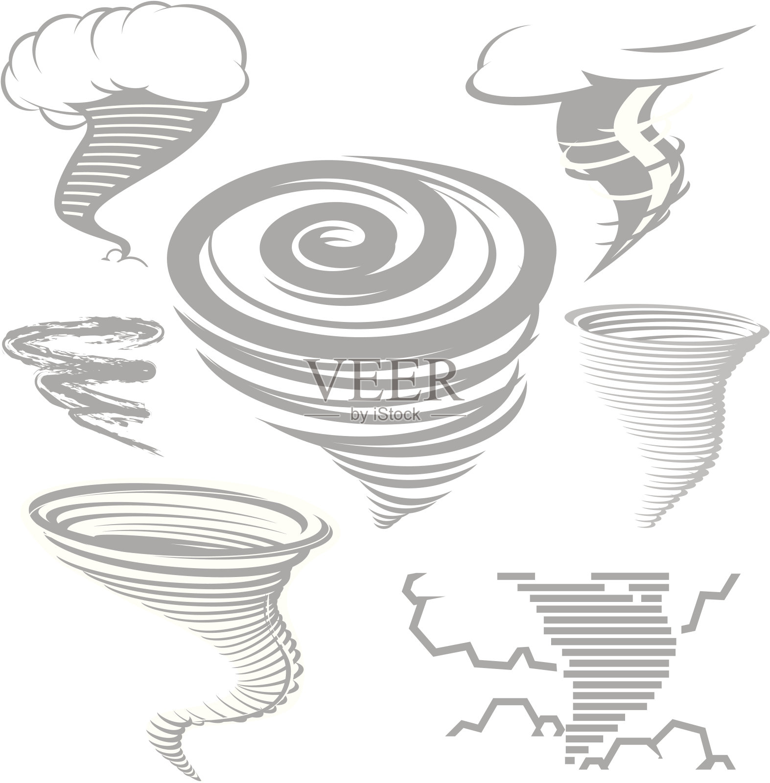 设计元素-龙卷风设计元素图片