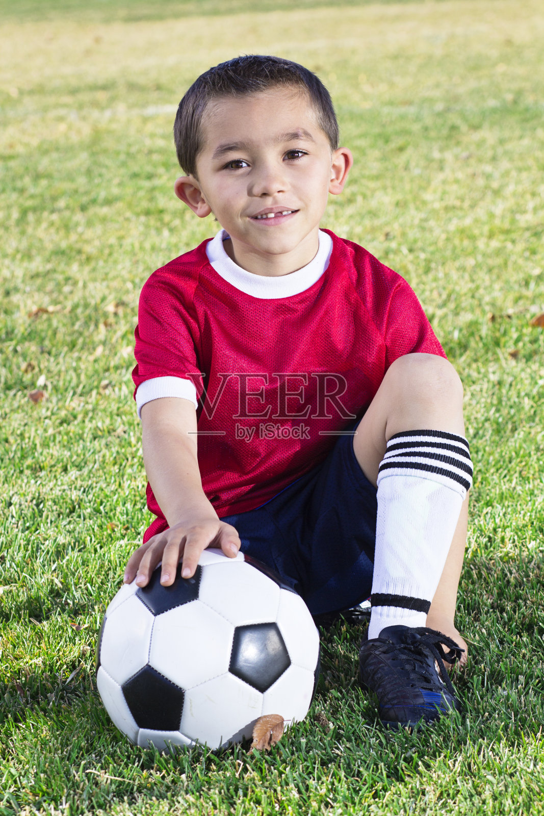 西班牙足球少年照片摄影图片