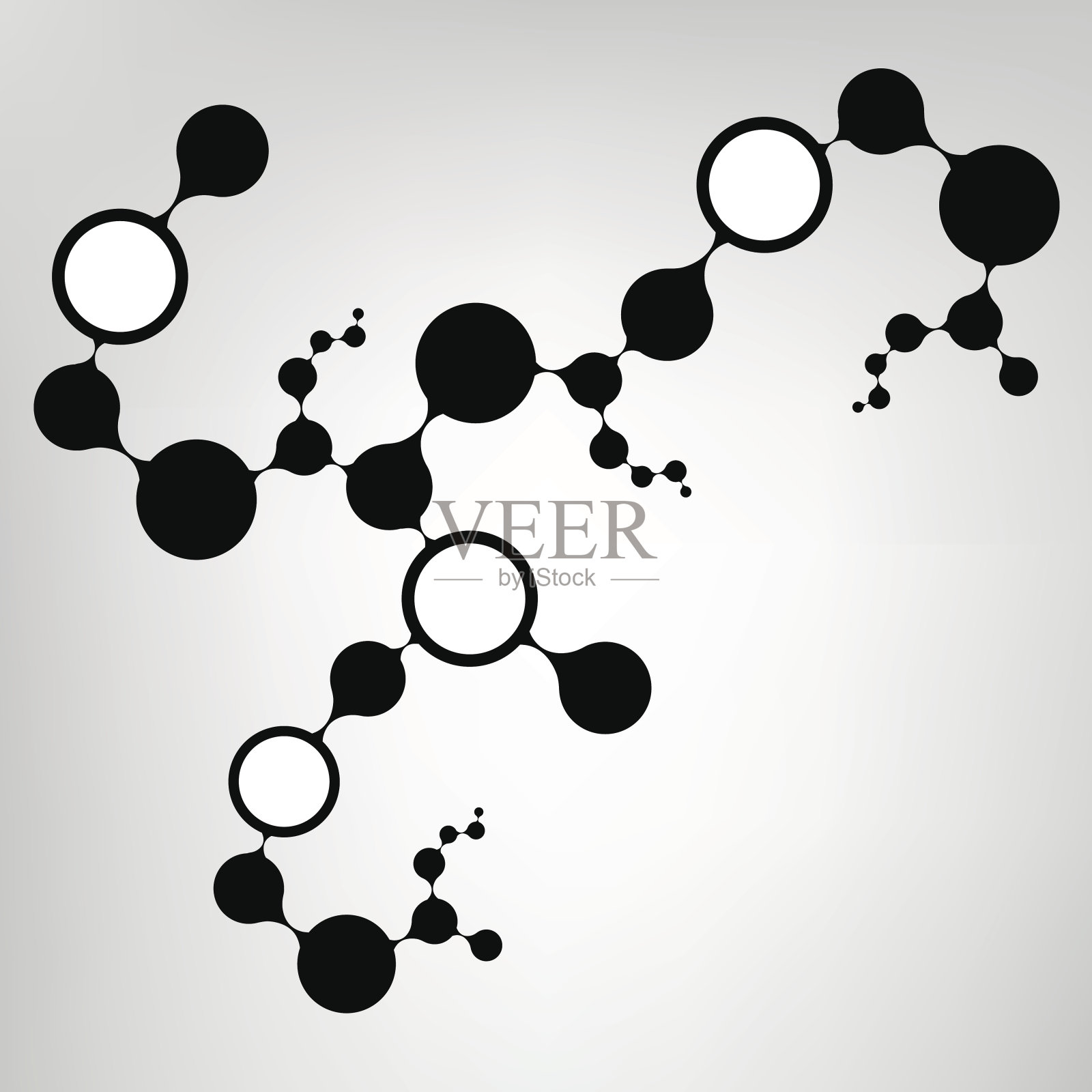 2d DNA分子结构矢量背景插画图片素材
