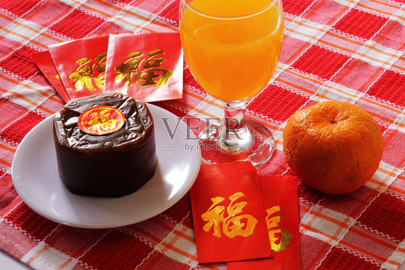 年糕是中国新年的特色菜照片摄影图片