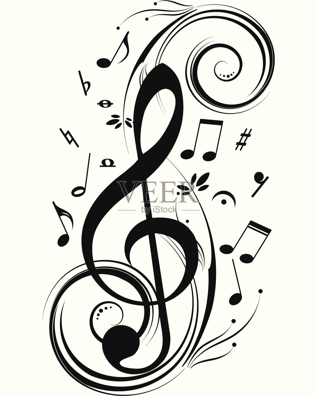 音乐的音符——生命的交响乐设计元素图片