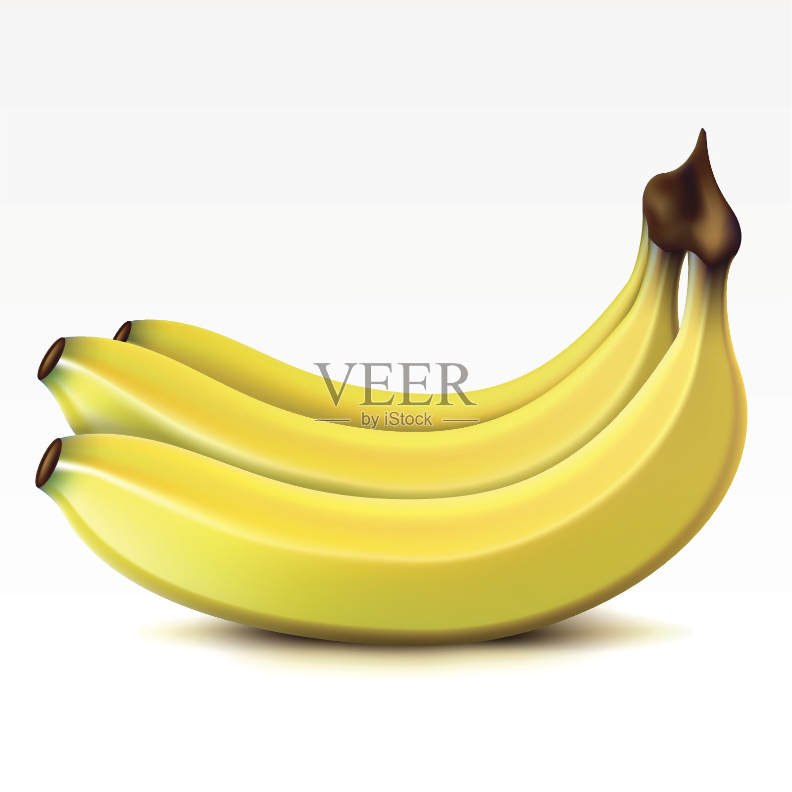 一串成熟的香蕉的插图设计元素图片