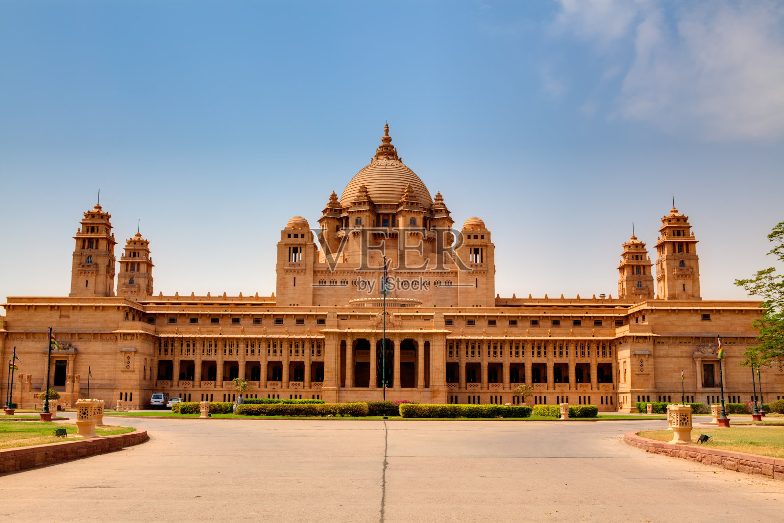 印度拉贾斯坦邦焦特布尔的乌美巴旺宫照片摄影图片