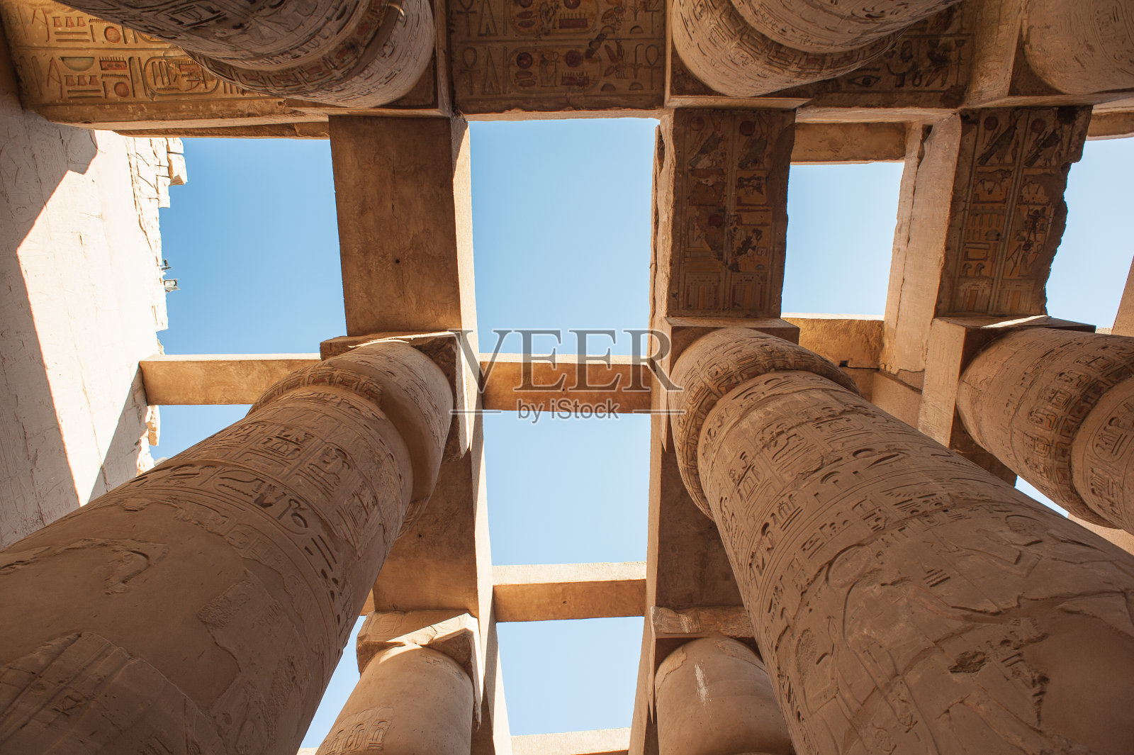 卡纳克神庙，卢克索，埃及照片摄影图片