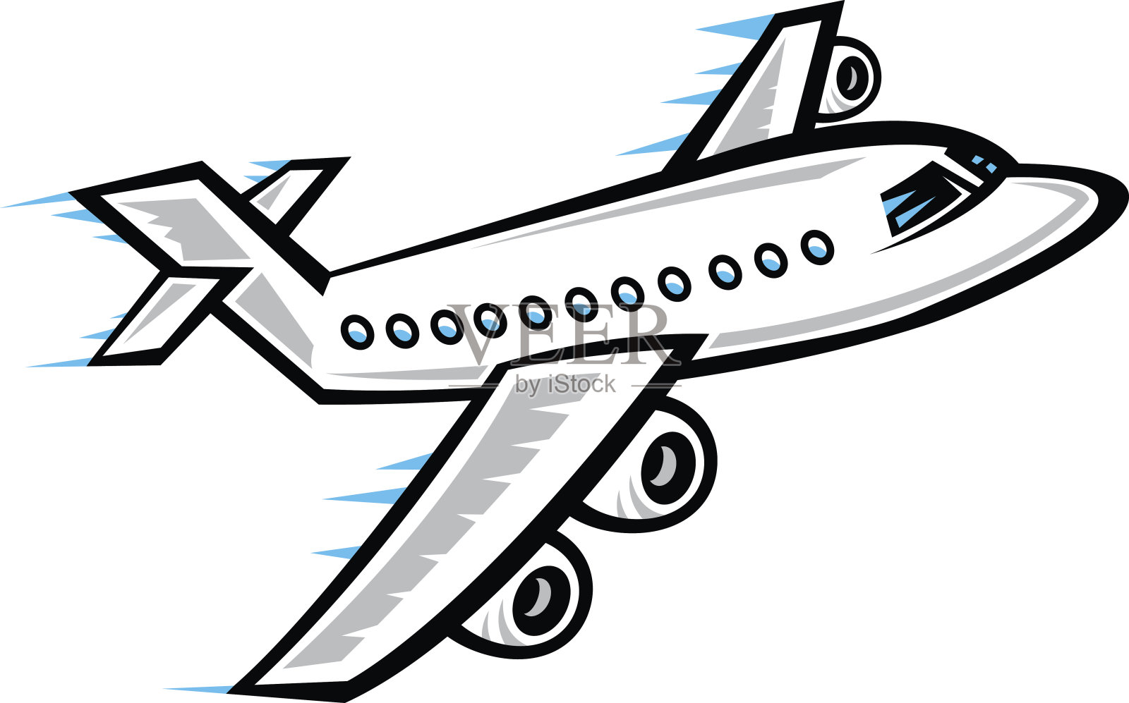 飞机飞行矢量图标插画图片素材