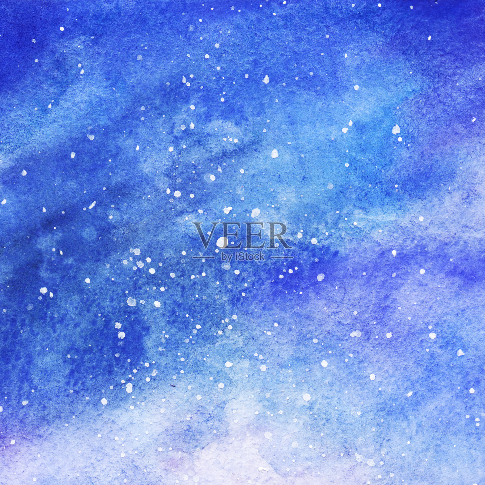 水彩星空星空星云背景插画图片素材