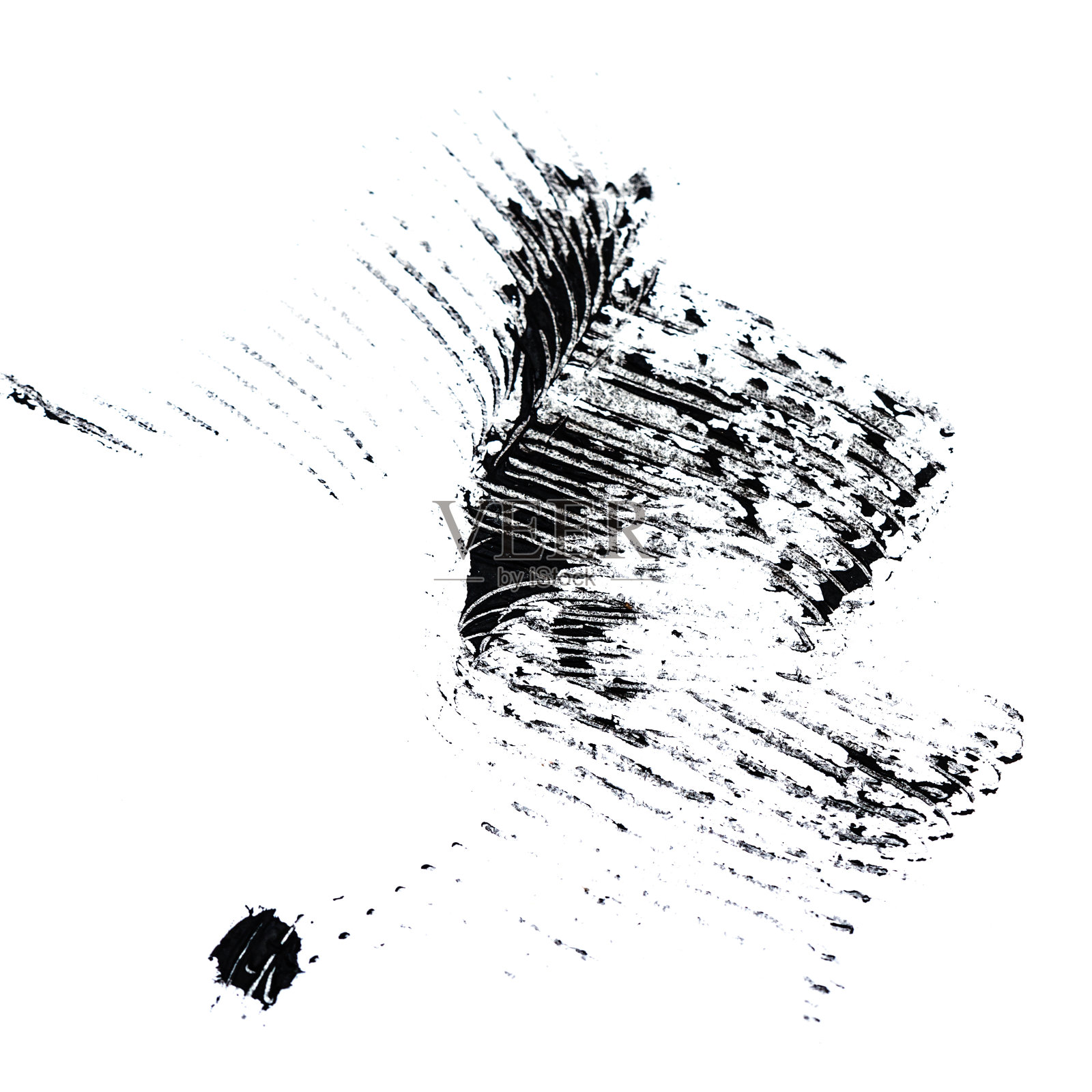 黑色抽象垃圾纹理素描木炭设计元素图片