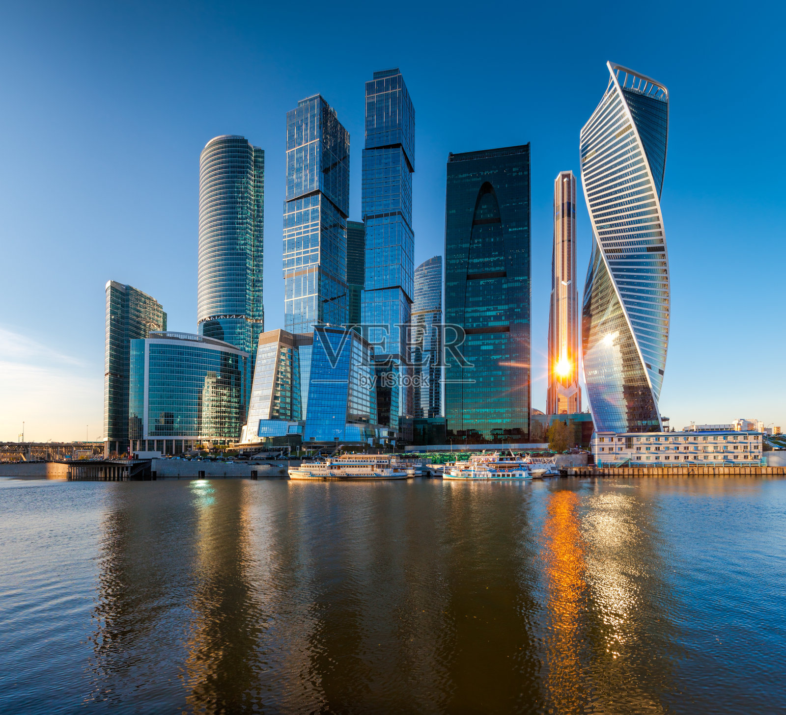 莫斯科的城市。照片摄影图片