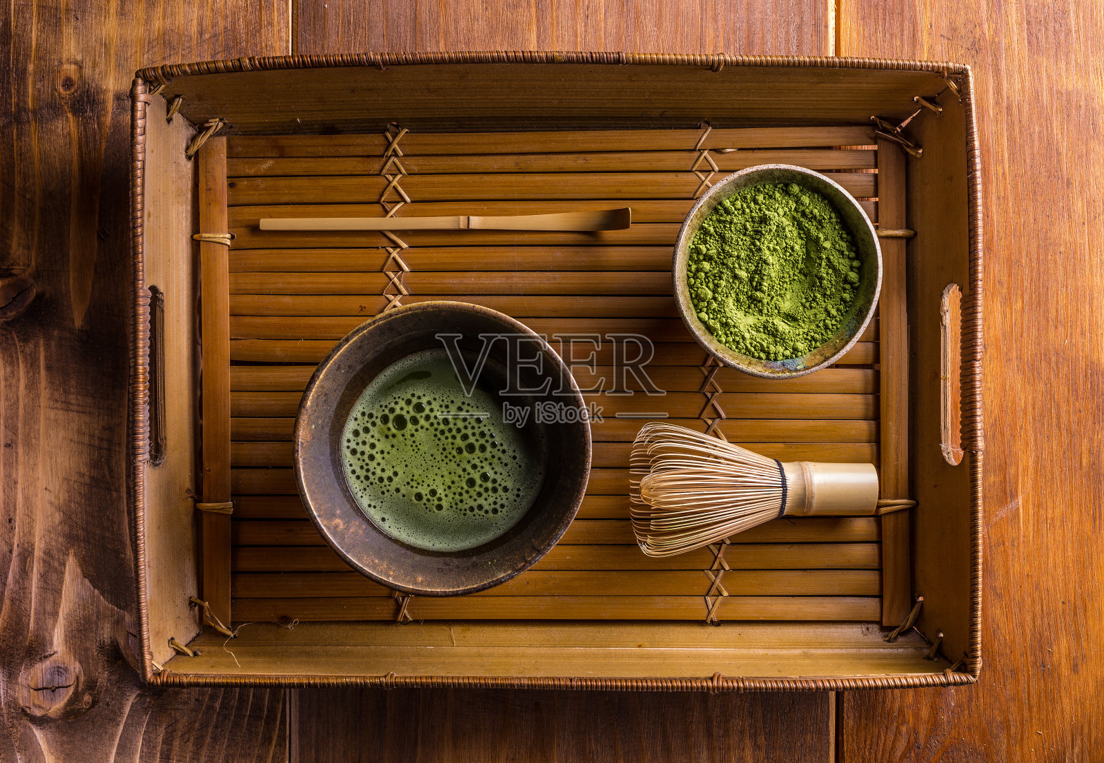 绿茶粉照片摄影图片