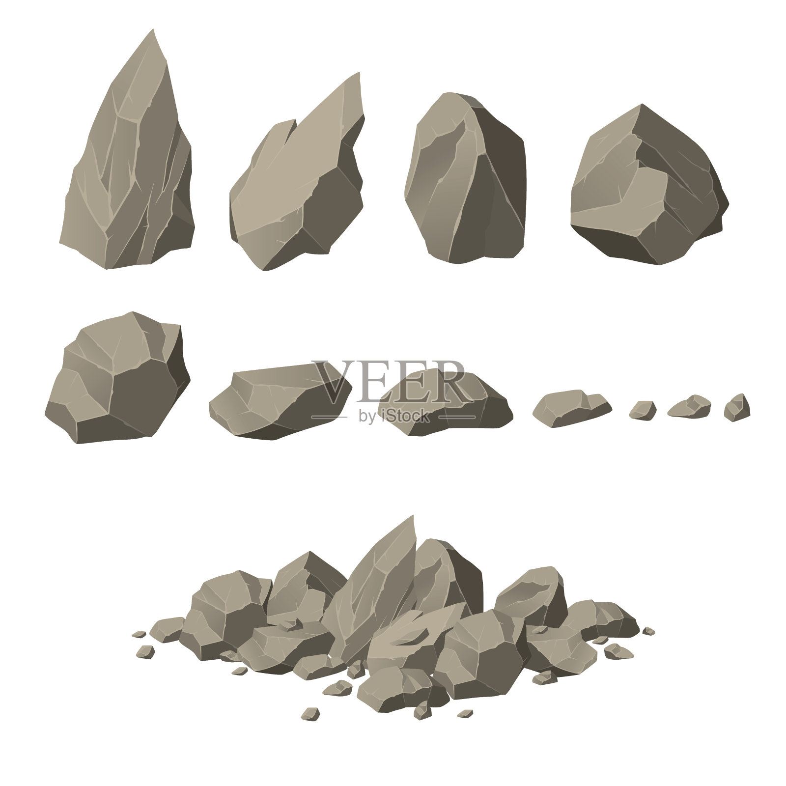 岩石的元素设计元素图片