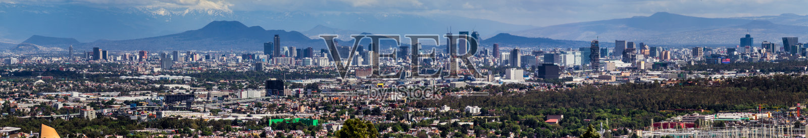 墨西哥城天际线全景图照片摄影图片