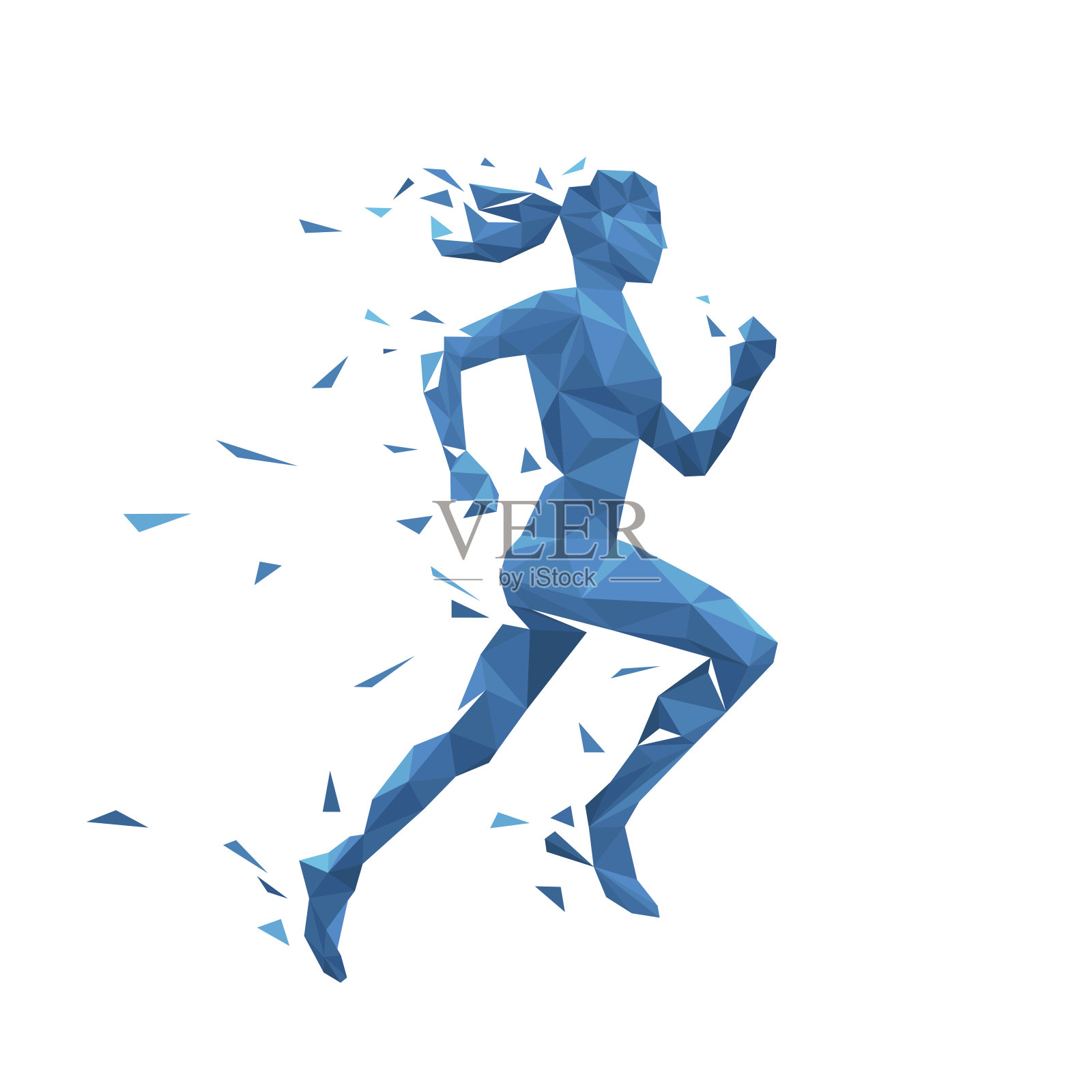 主动跑女人矢量插图。能源慢跑设计设计元素图片