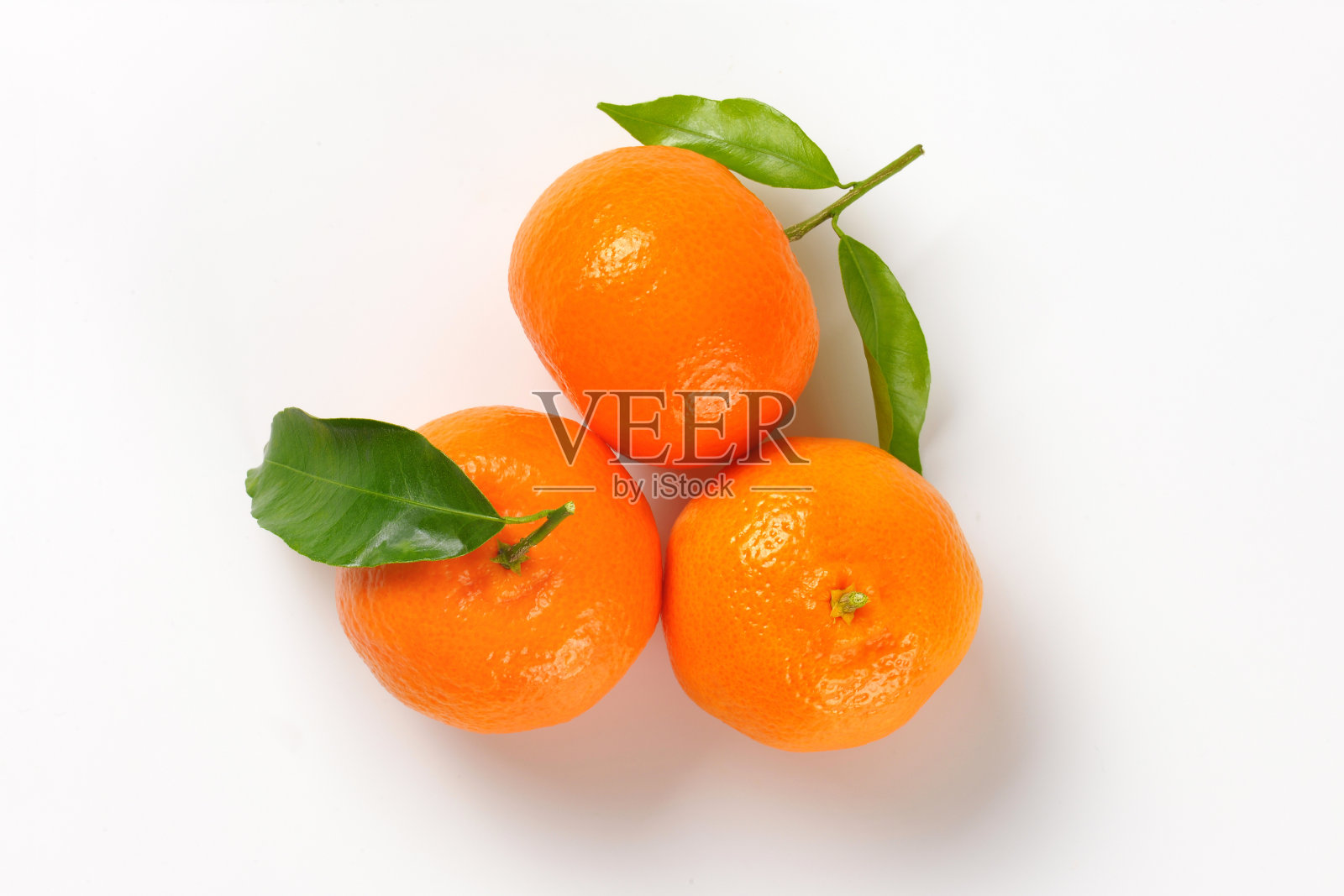 橘子用树叶照片摄影图片