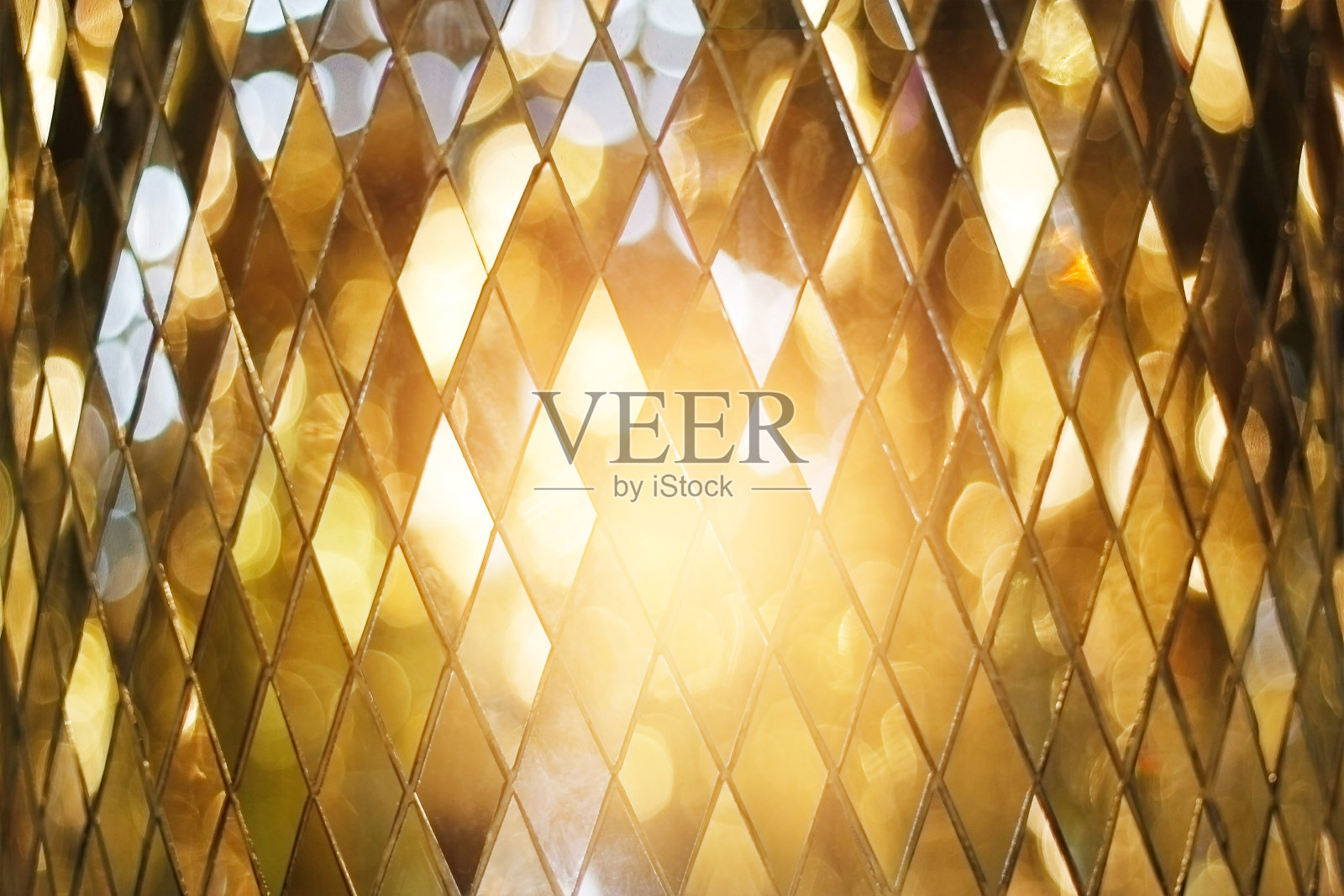 闪亮的金色马赛克玻璃背景背景图片素材