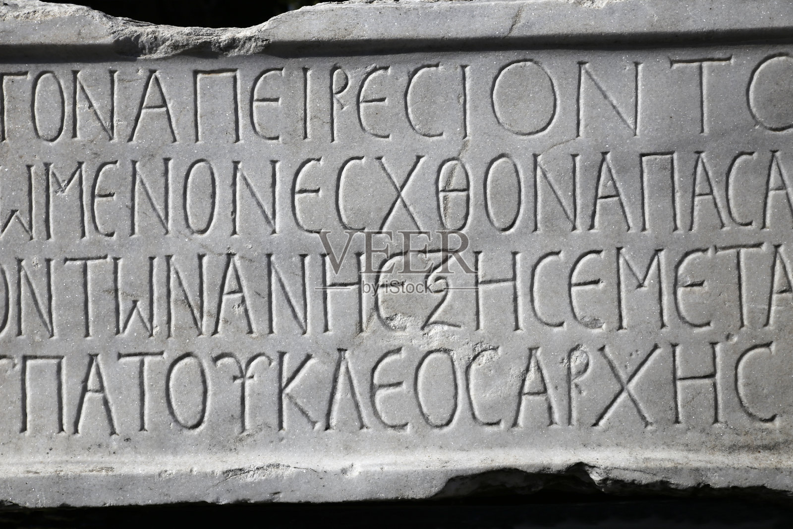 土耳其的希腊文化字母表。照片摄影图片