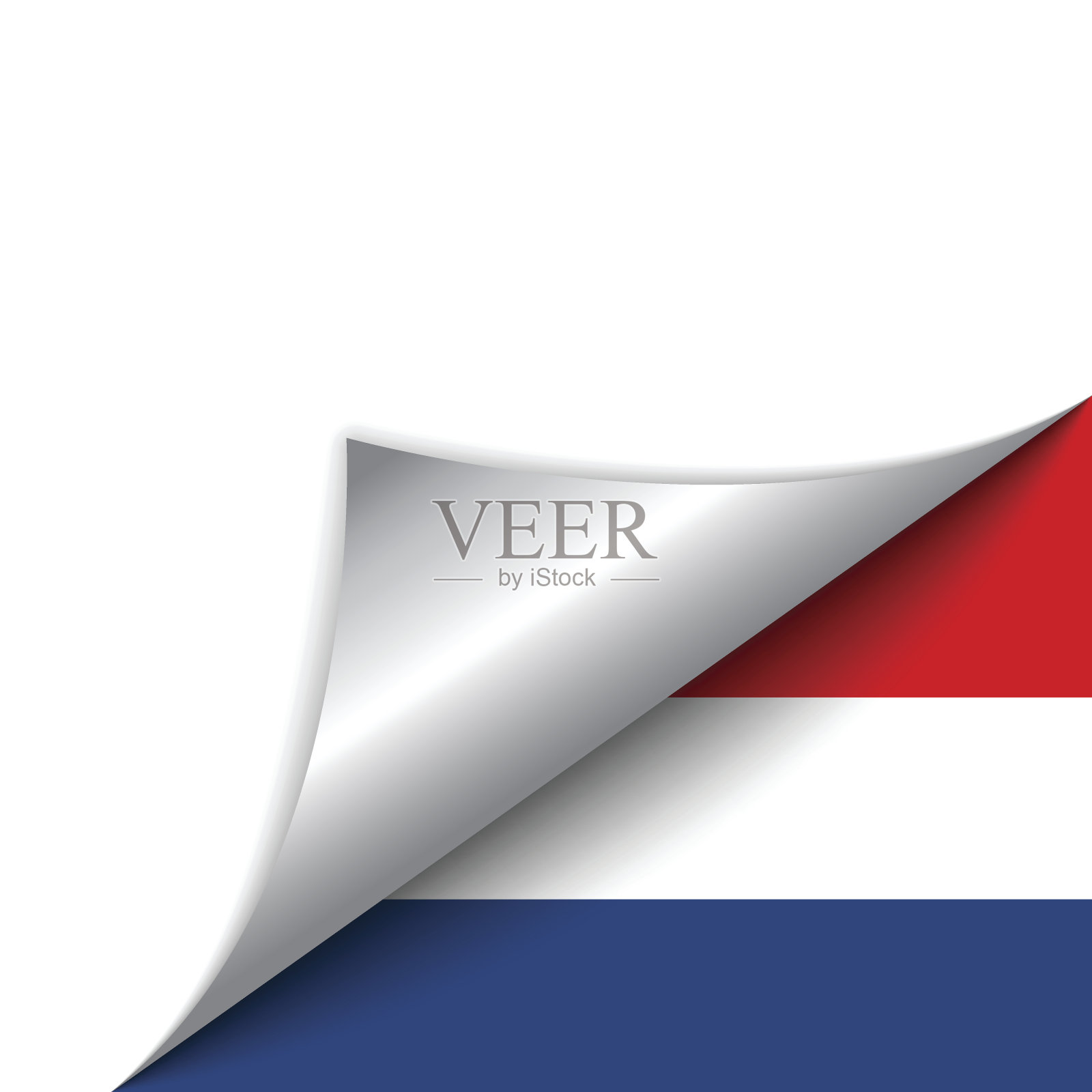 荷兰国旗翻页插画图片素材
