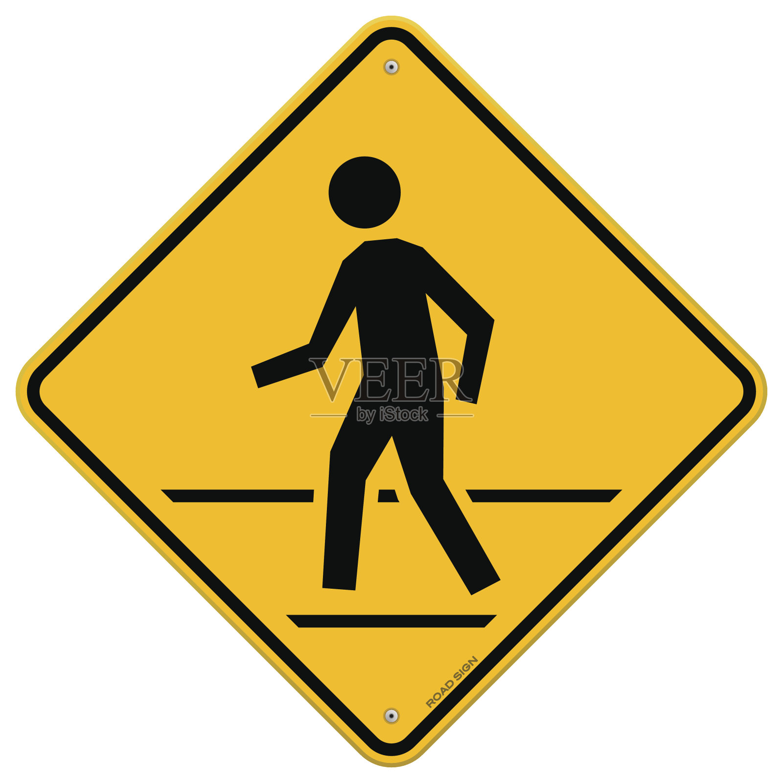 行人交通标志设计元素图片