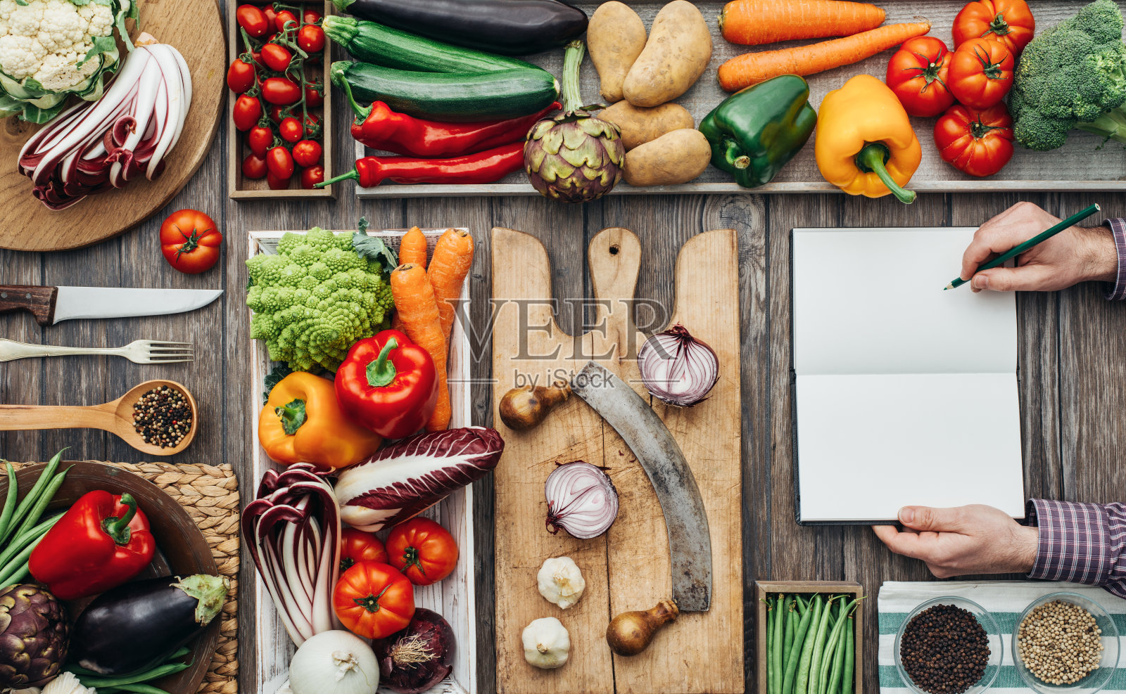 健康饮食和烹饪照片摄影图片