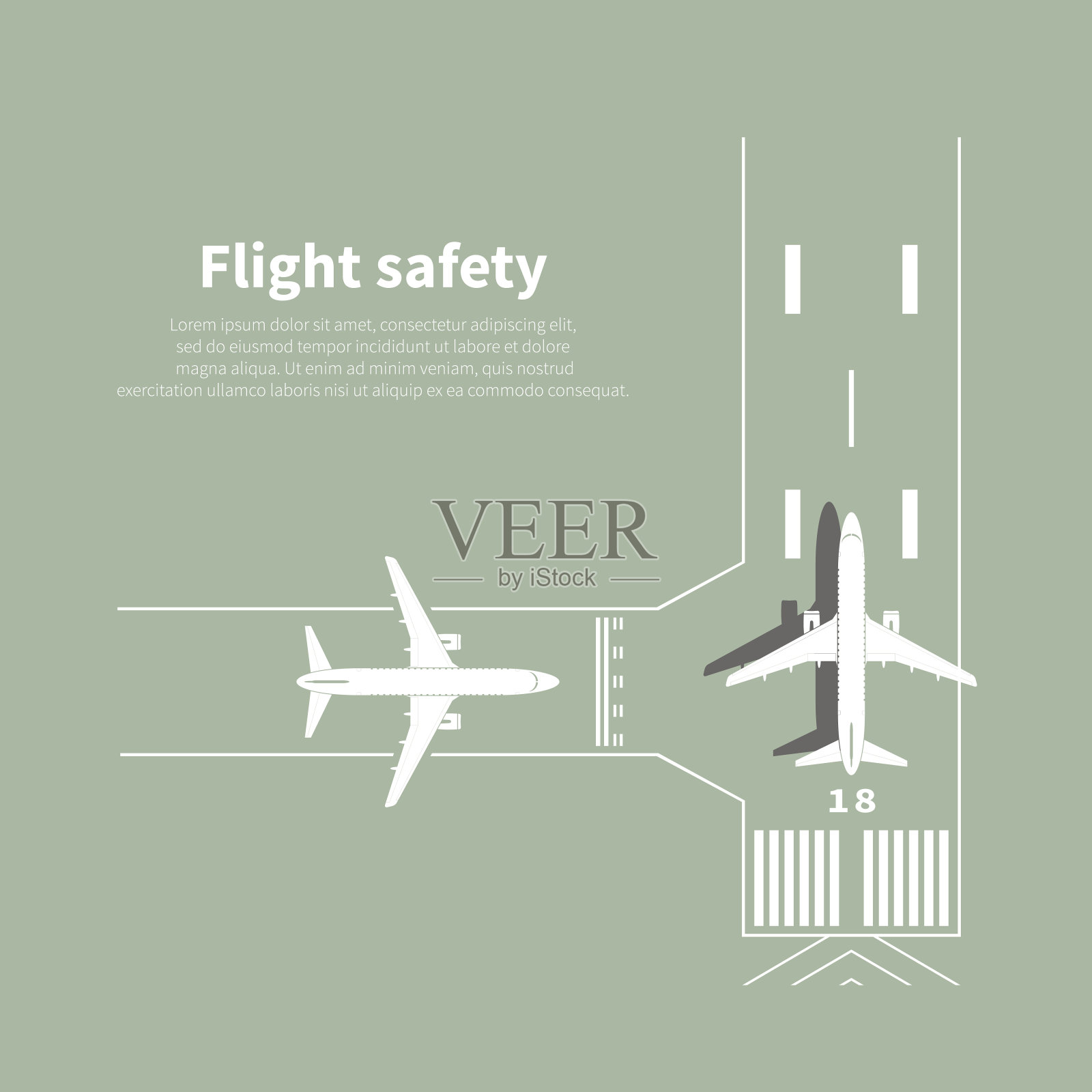 航空安全设计元素图片