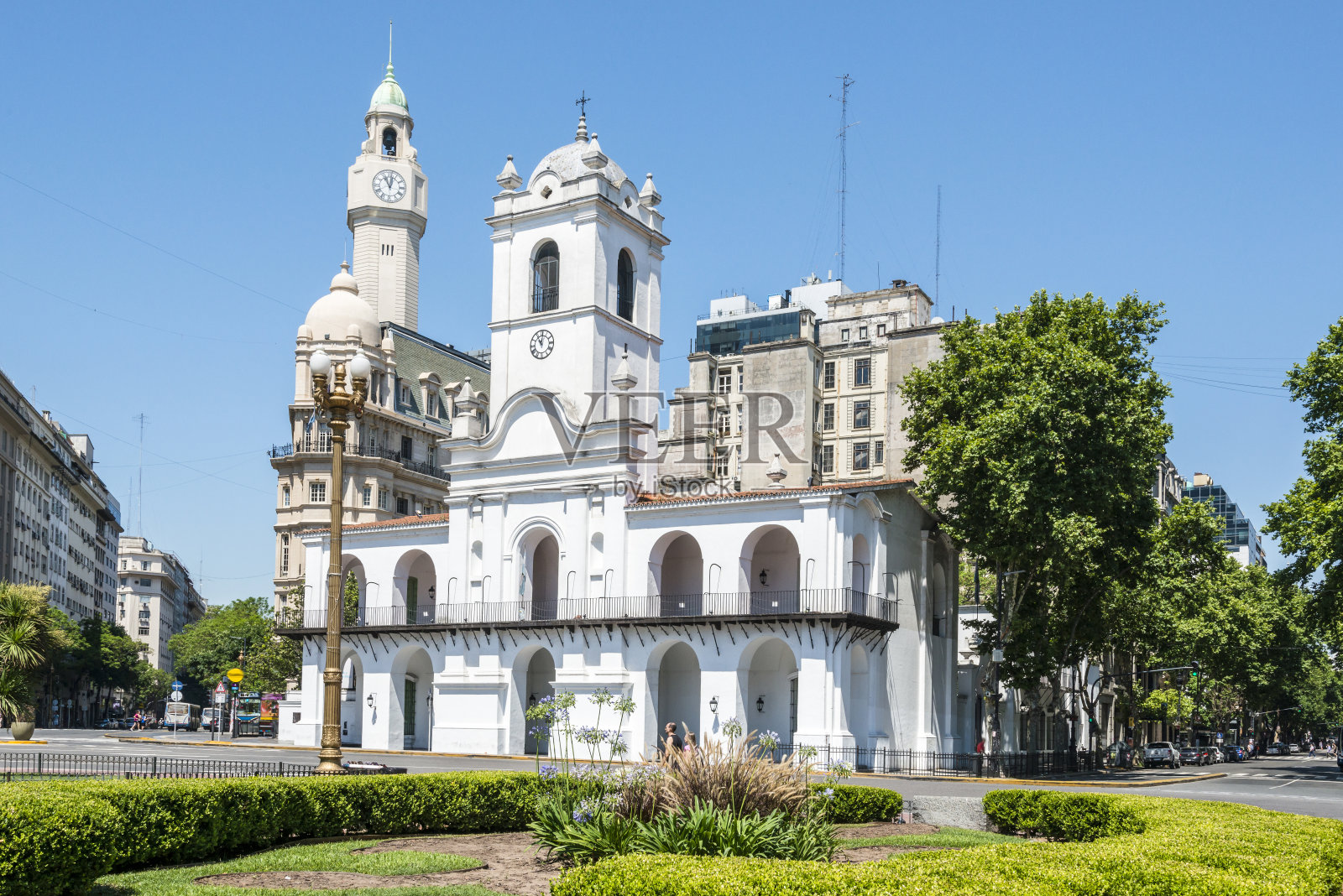 Cabildo大楼，五月广场，布宜诺斯艾利斯，阿根廷照片摄影图片
