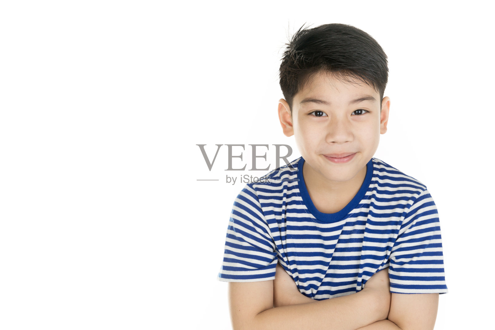 亚洲快乐男孩笑脸的肖像照片摄影图片