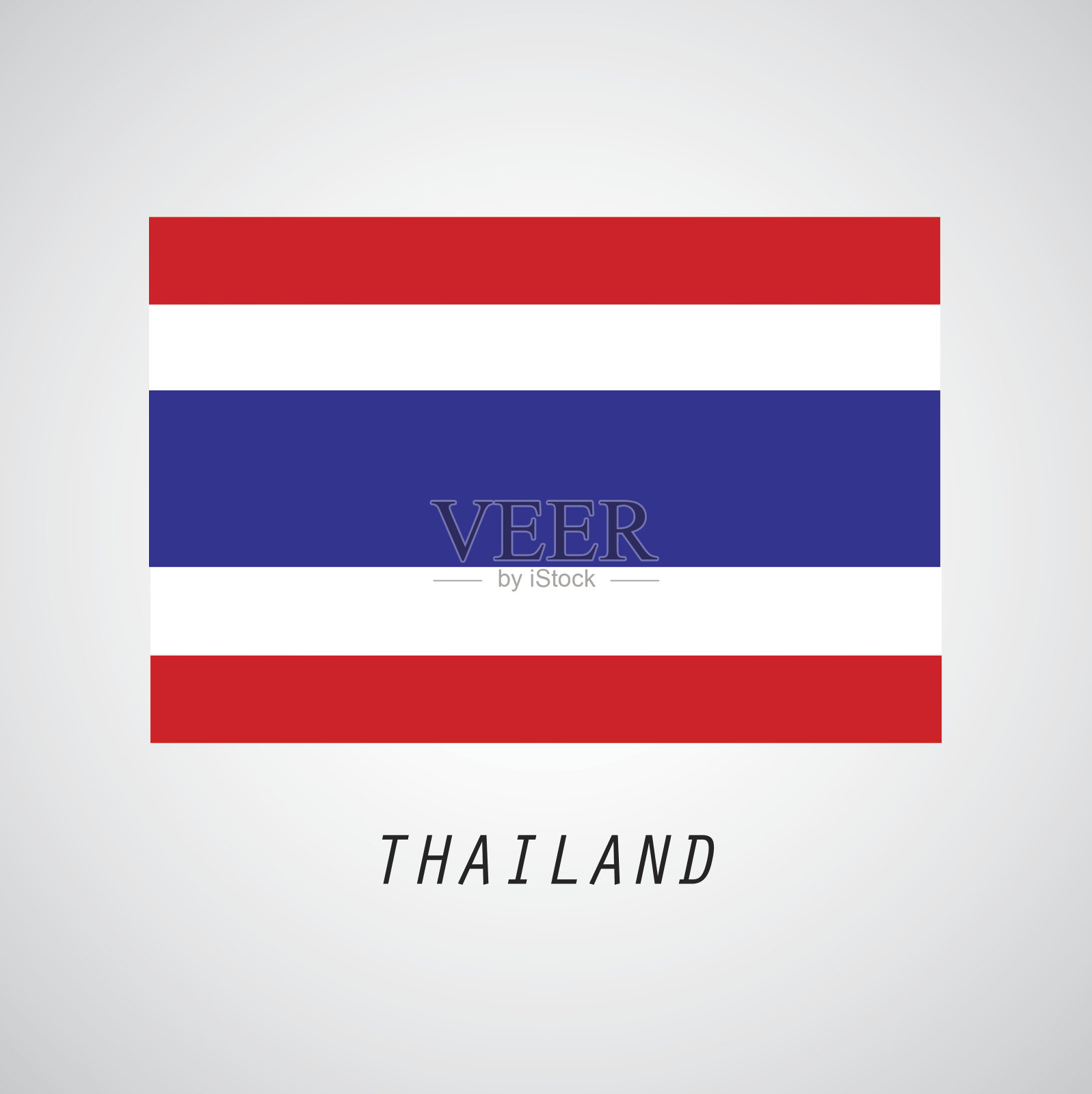 泰国国旗平面设计插画图片素材