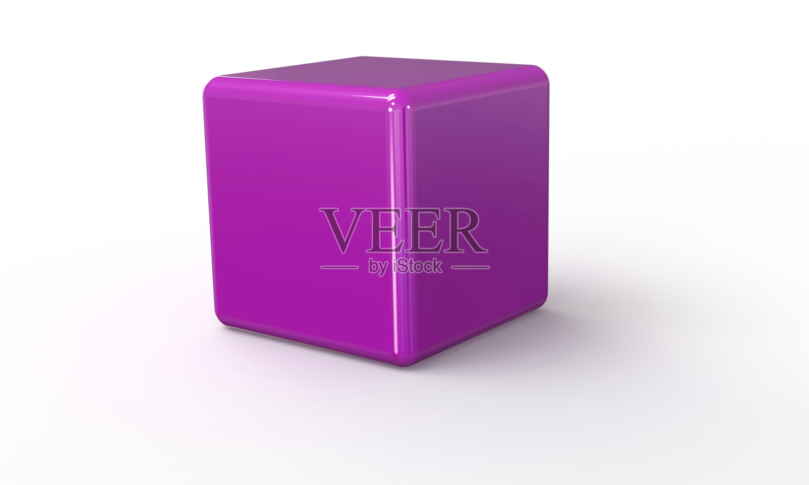 紫粉三维立方体照片摄影图片