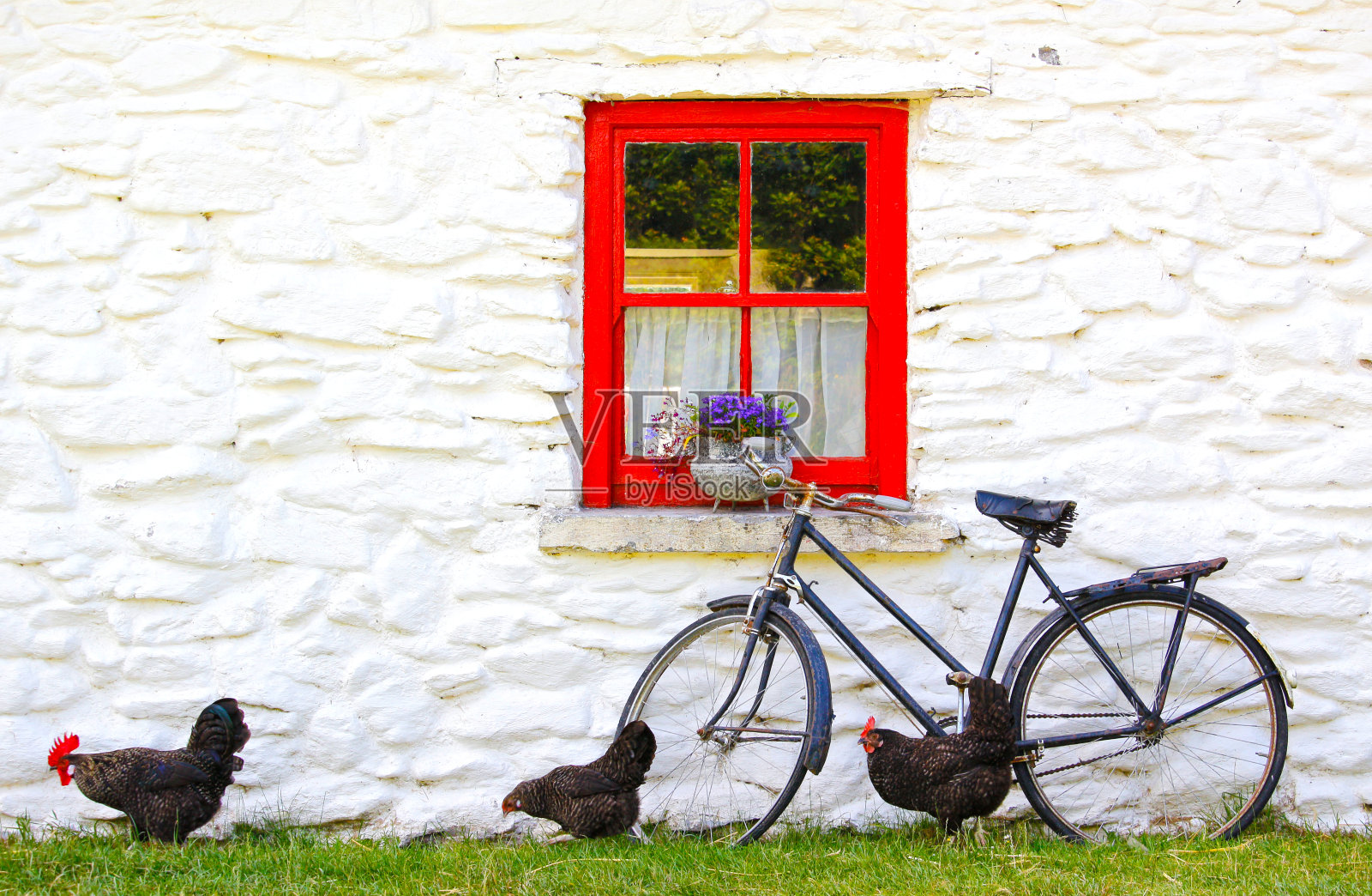 爱尔兰一个乡村的浪漫田园诗照片摄影图片