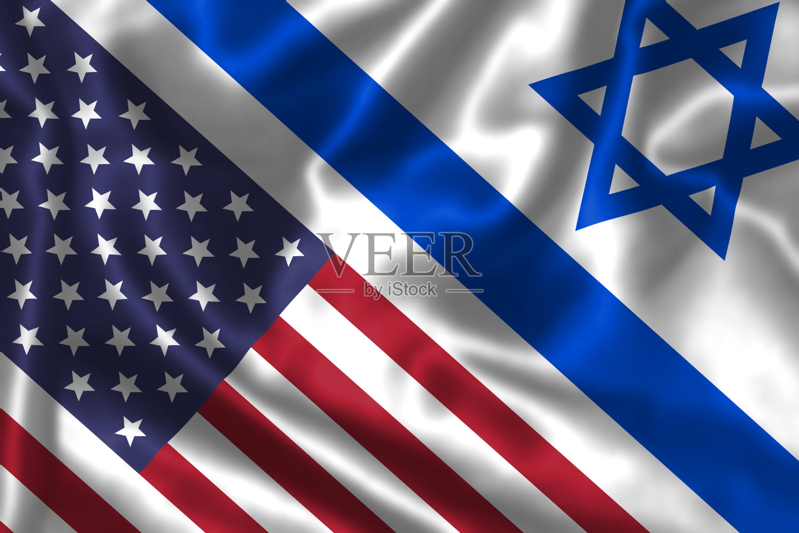 以色列和美国的关系。照片摄影图片