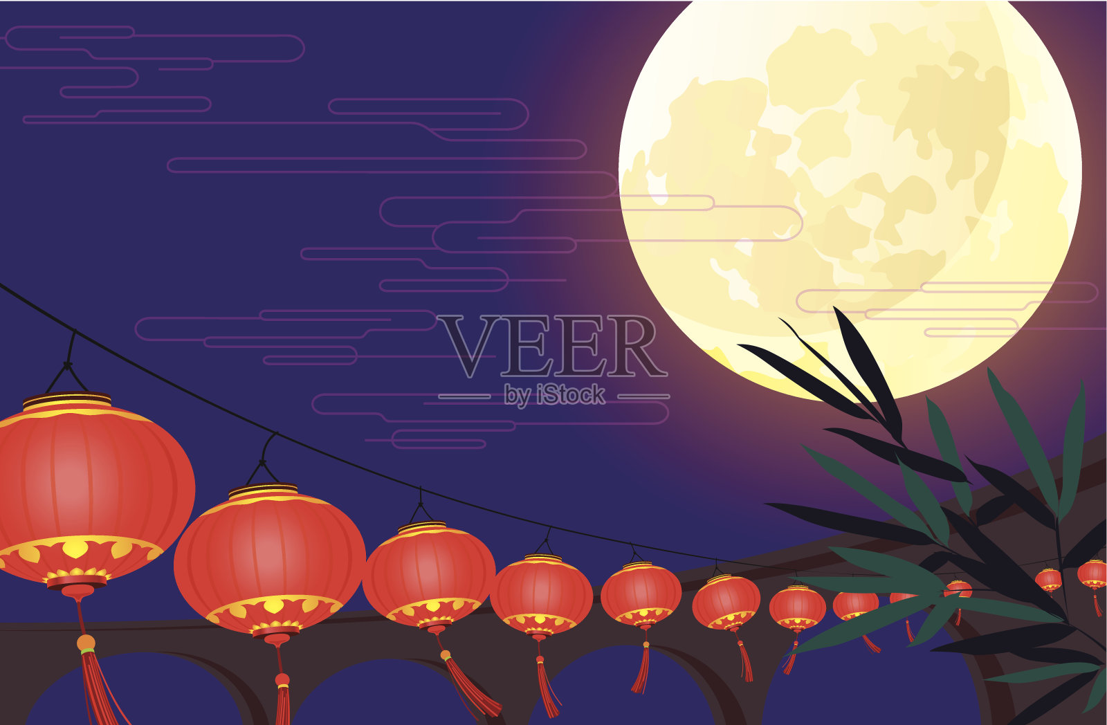 中国元宵节矢量设计背景图片素材