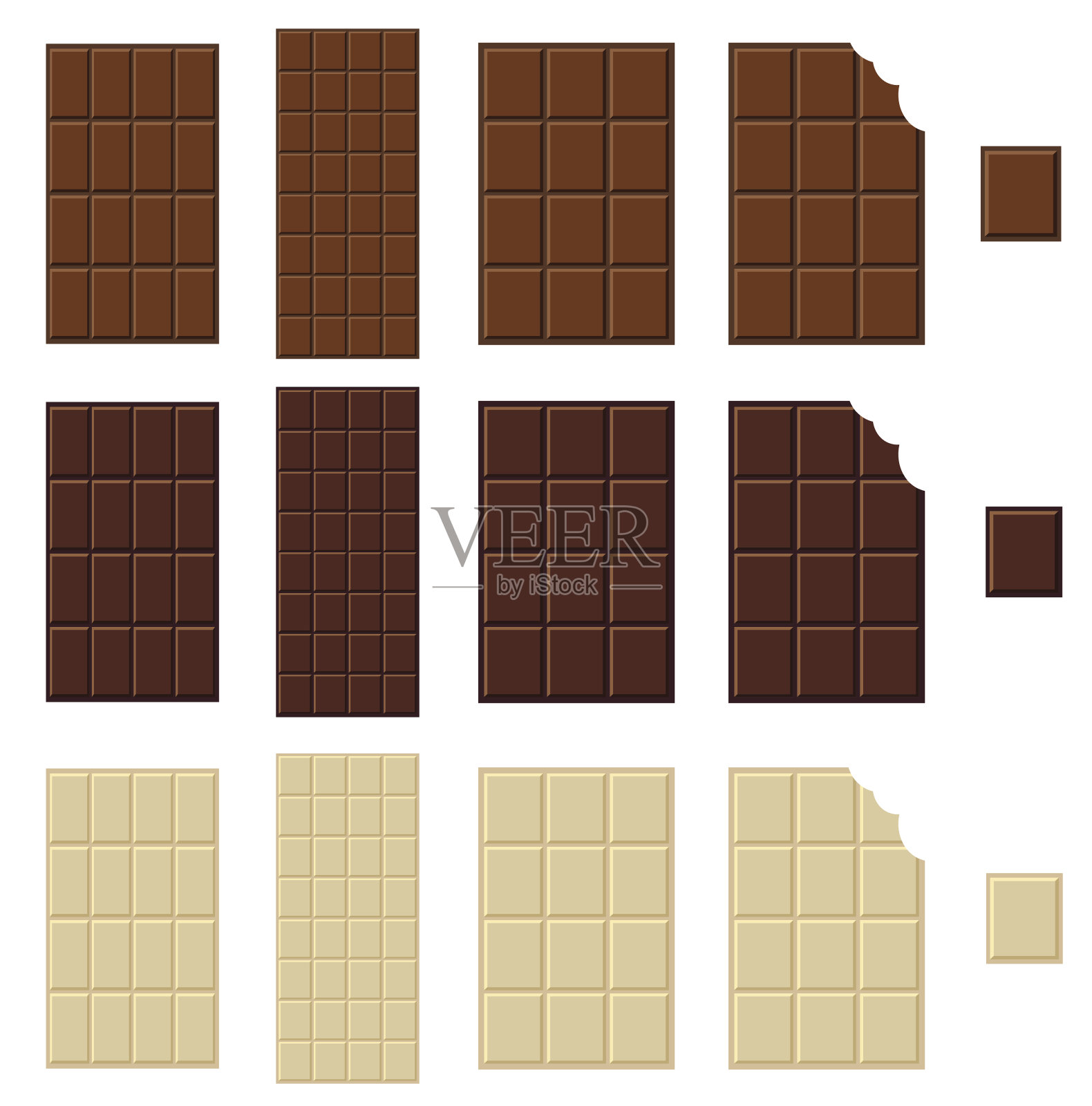 巧克力孤立插画图片素材