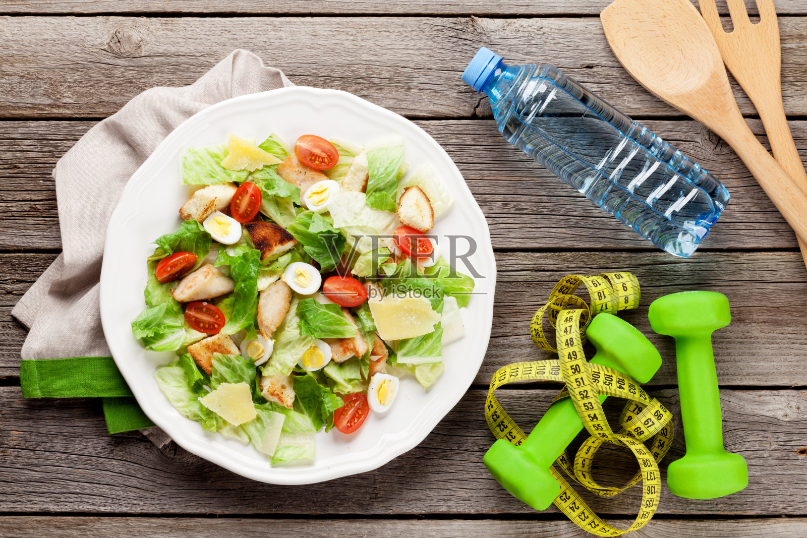 新鲜健康饮食沙拉照片摄影图片