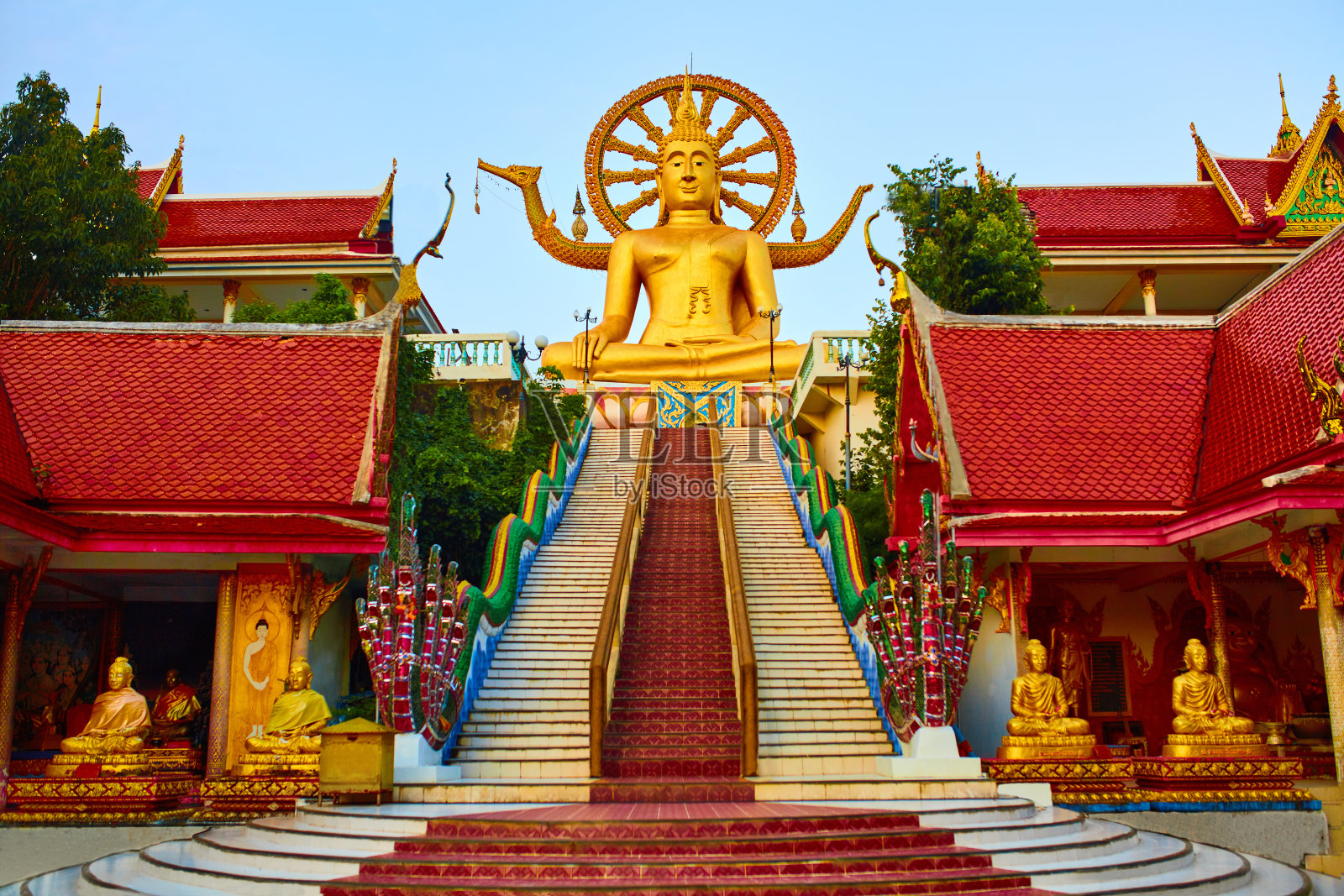 宗教,泰国。苏梅岛大佛寺。照片摄影图片