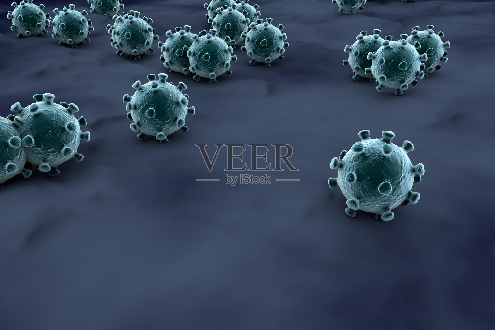 感染人类细胞的病毒照片摄影图片