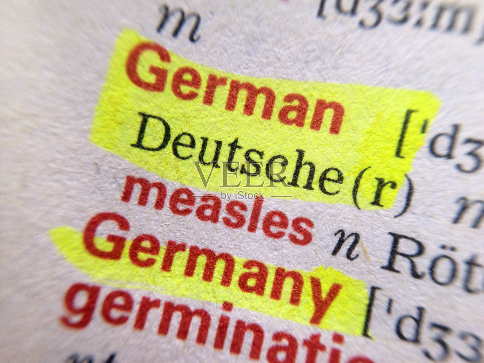 德语-德语字典照片摄影图片