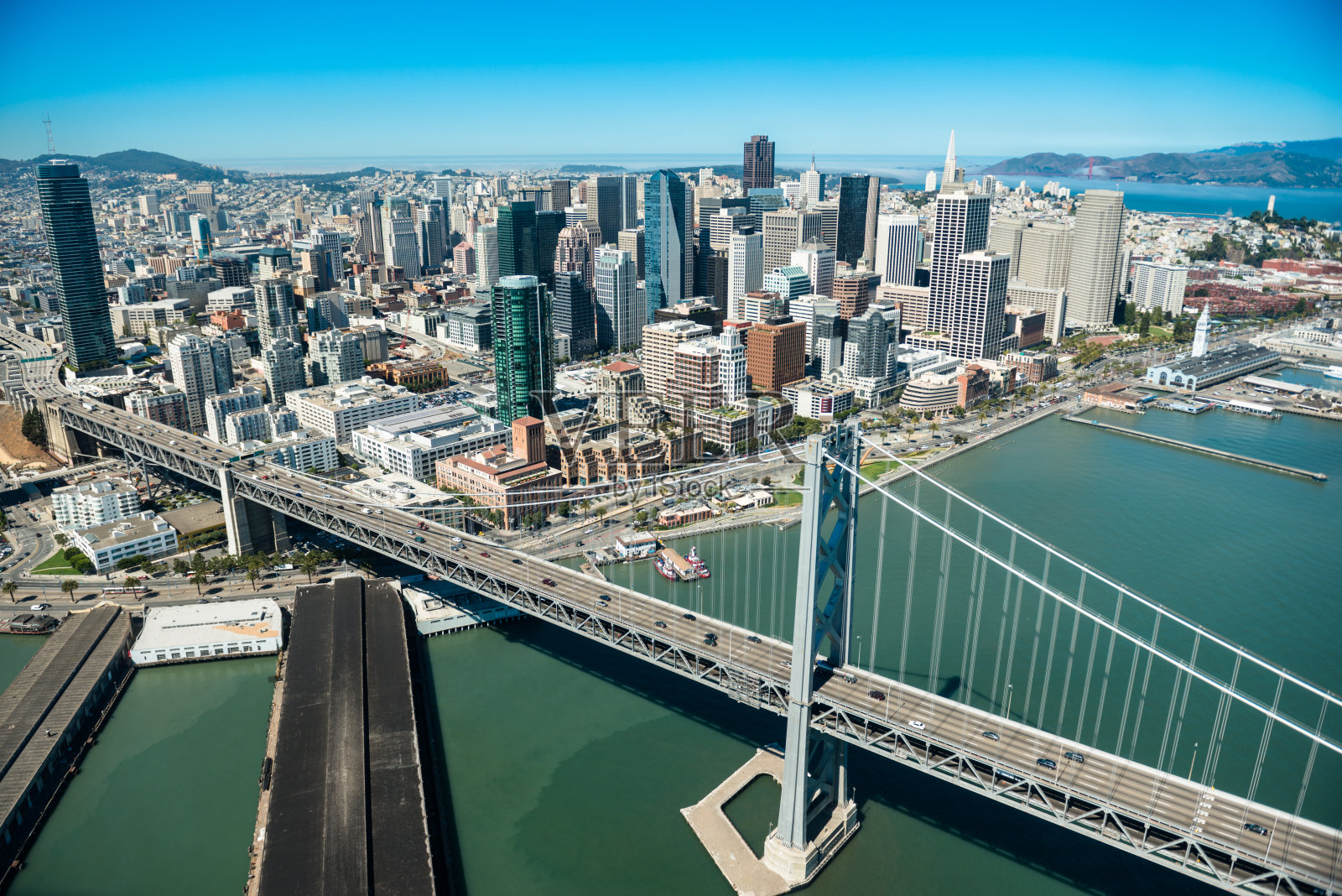 旧金山奥克兰海湾大桥照片摄影图片