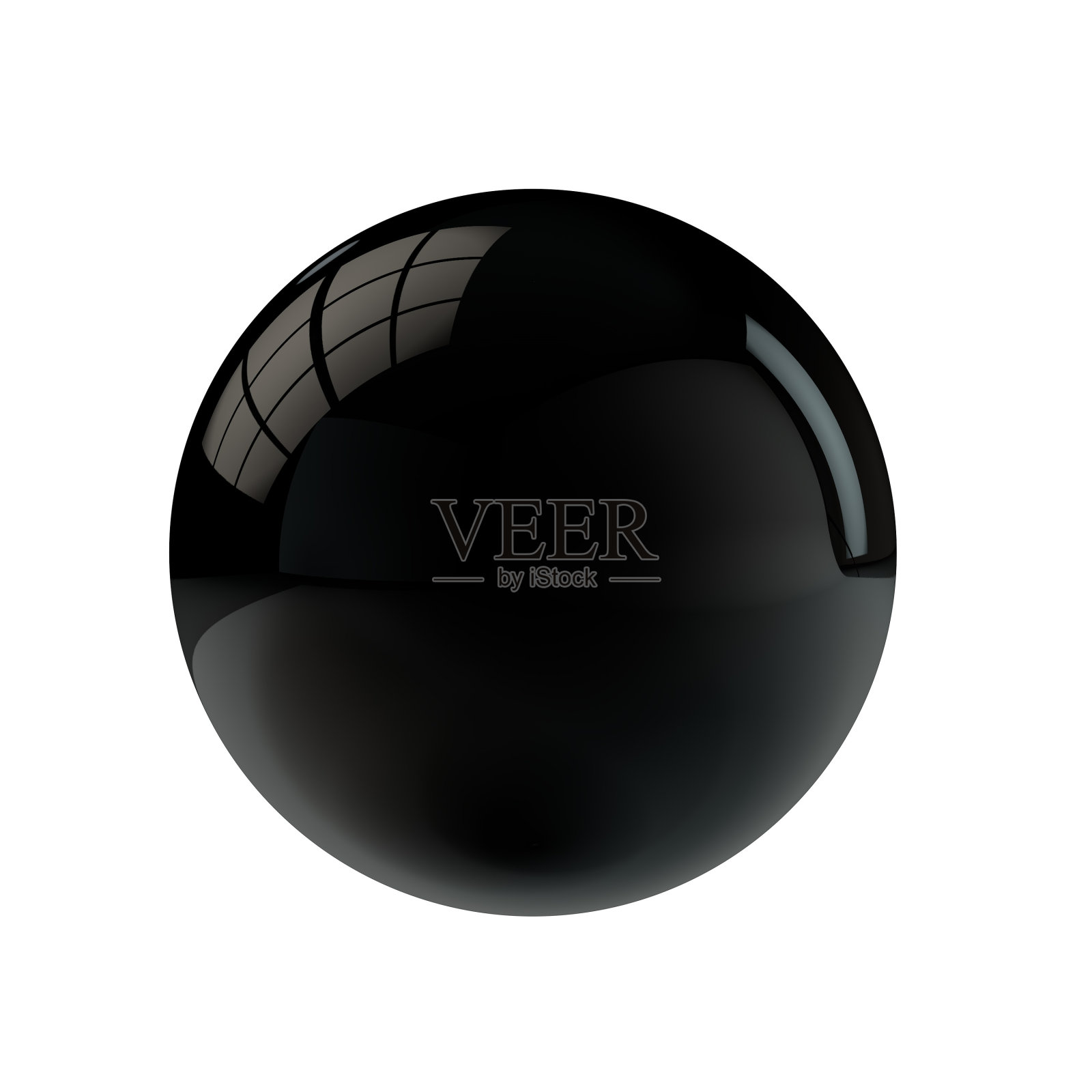圆形的黑色发亮的球形按钮照片摄影图片