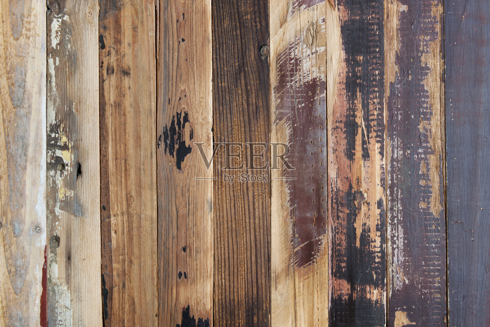 色彩丰富的木质背景，木质的墙面纹理照片摄影图片