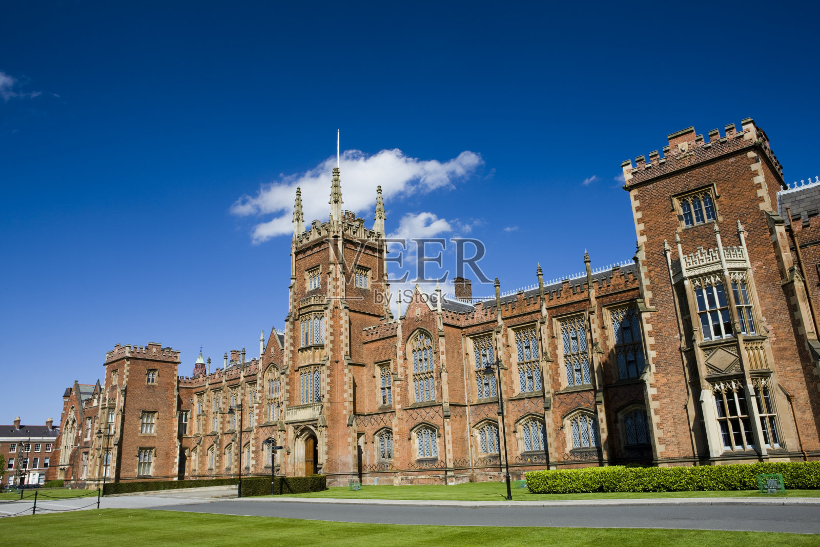 北爱尔兰贝尔法斯特皇后大学校园照片摄影图片