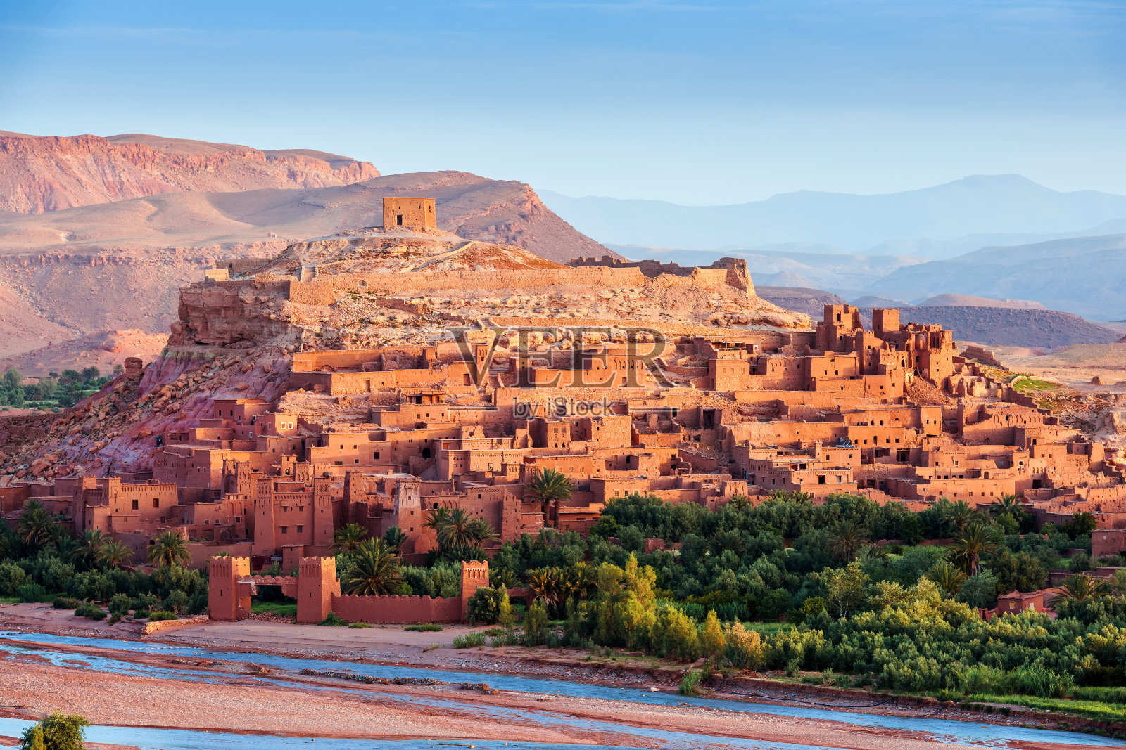 Aït Ben hadou -北非摩洛哥的古城照片摄影图片