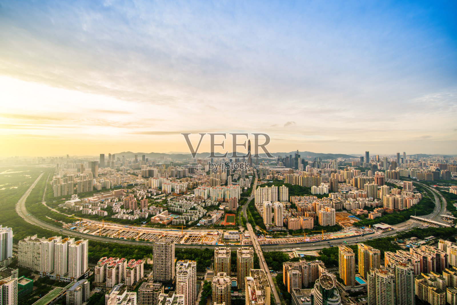 中国深圳的摩天大楼照片摄影图片