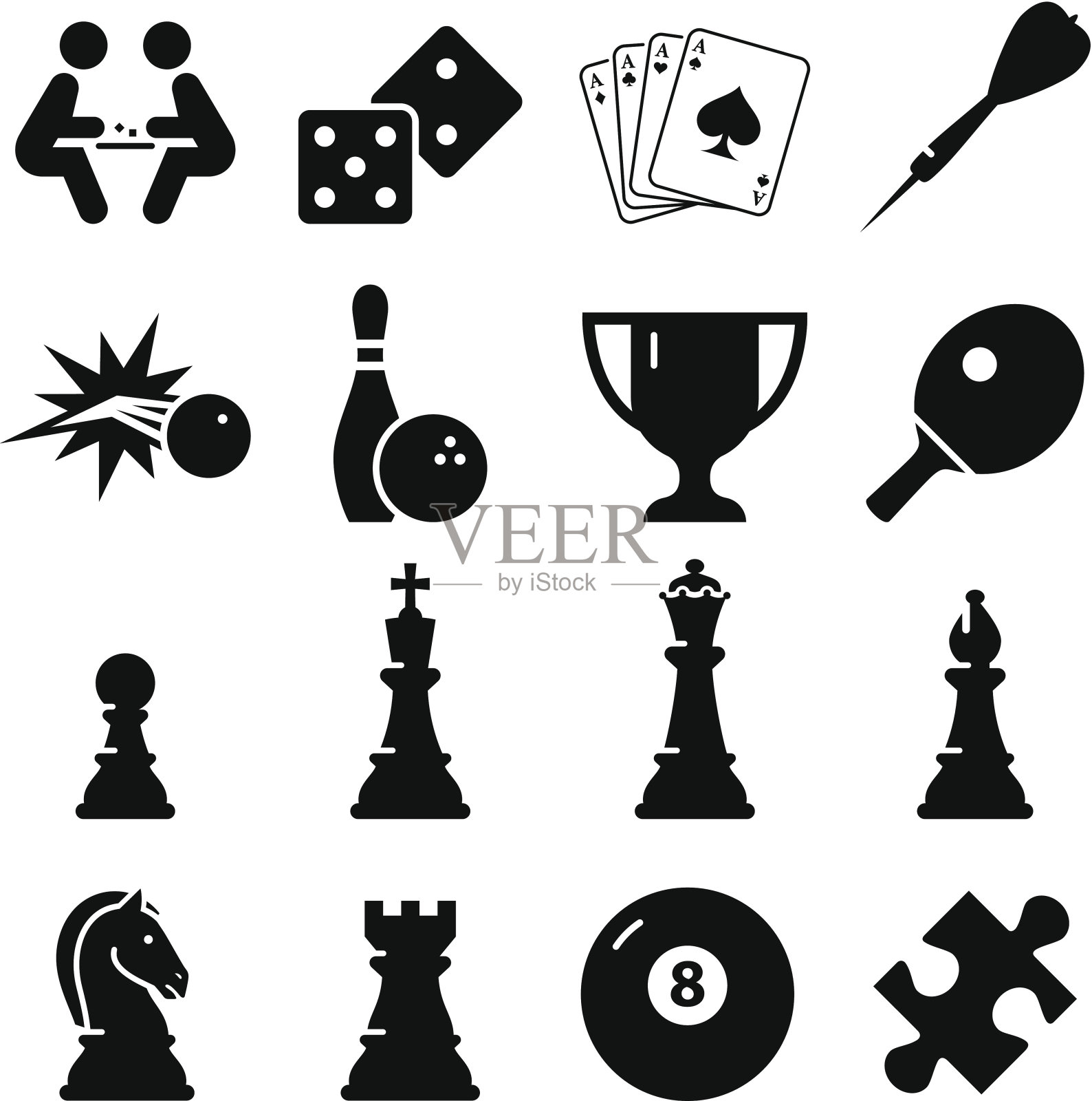 游戏图标-黑色系列设计元素图片