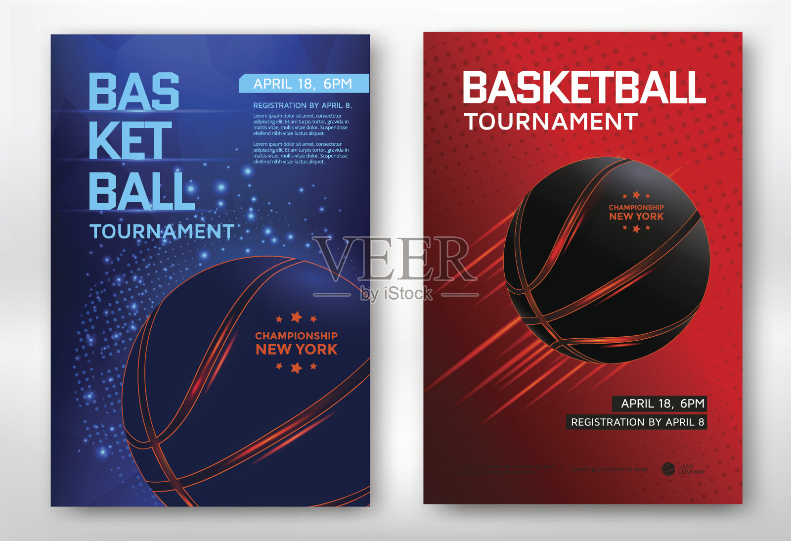 篮球比赛的海报设计模板素材