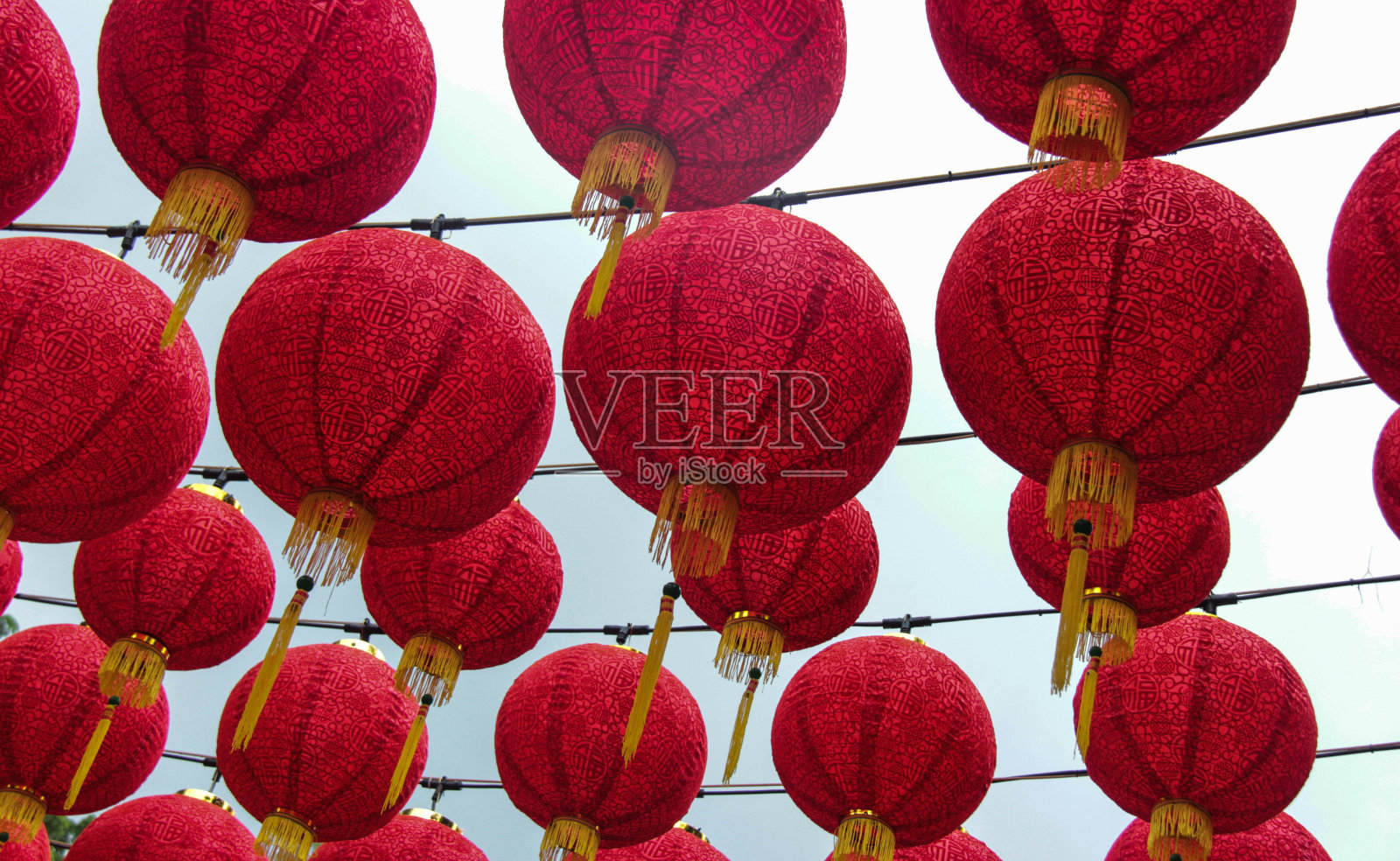 中国红纸灯笼照片摄影图片