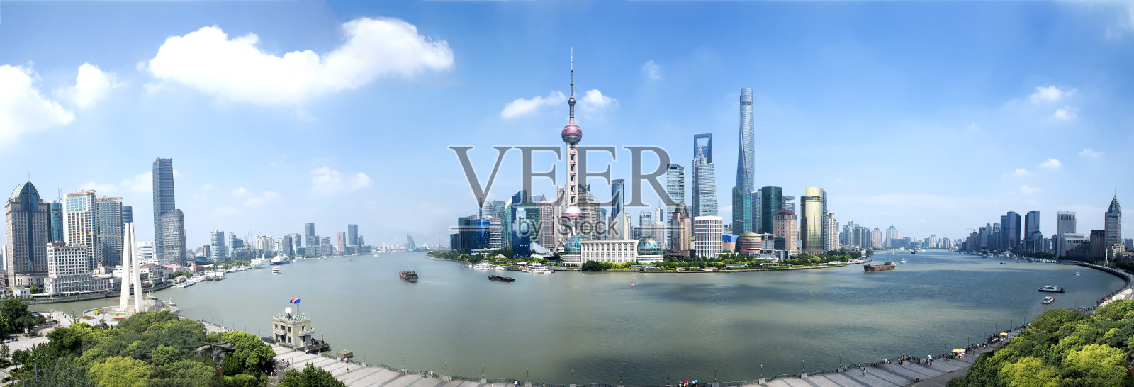上海全景天空照片摄影图片