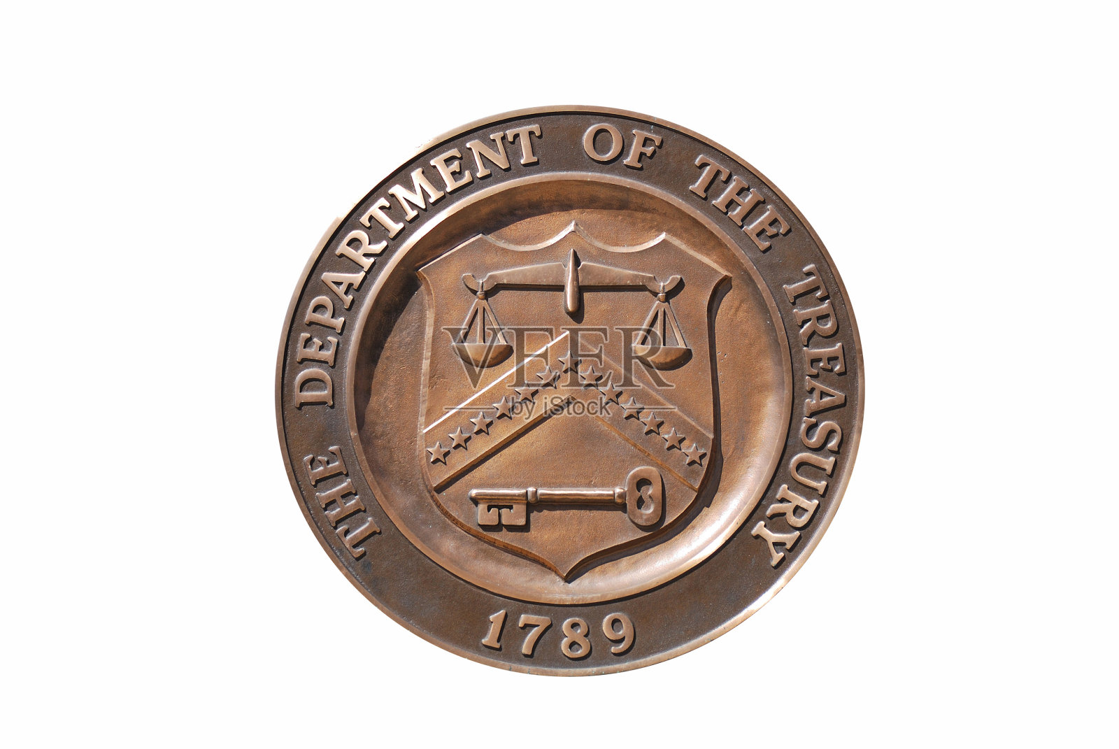 美国财政部的标志照片摄影图片