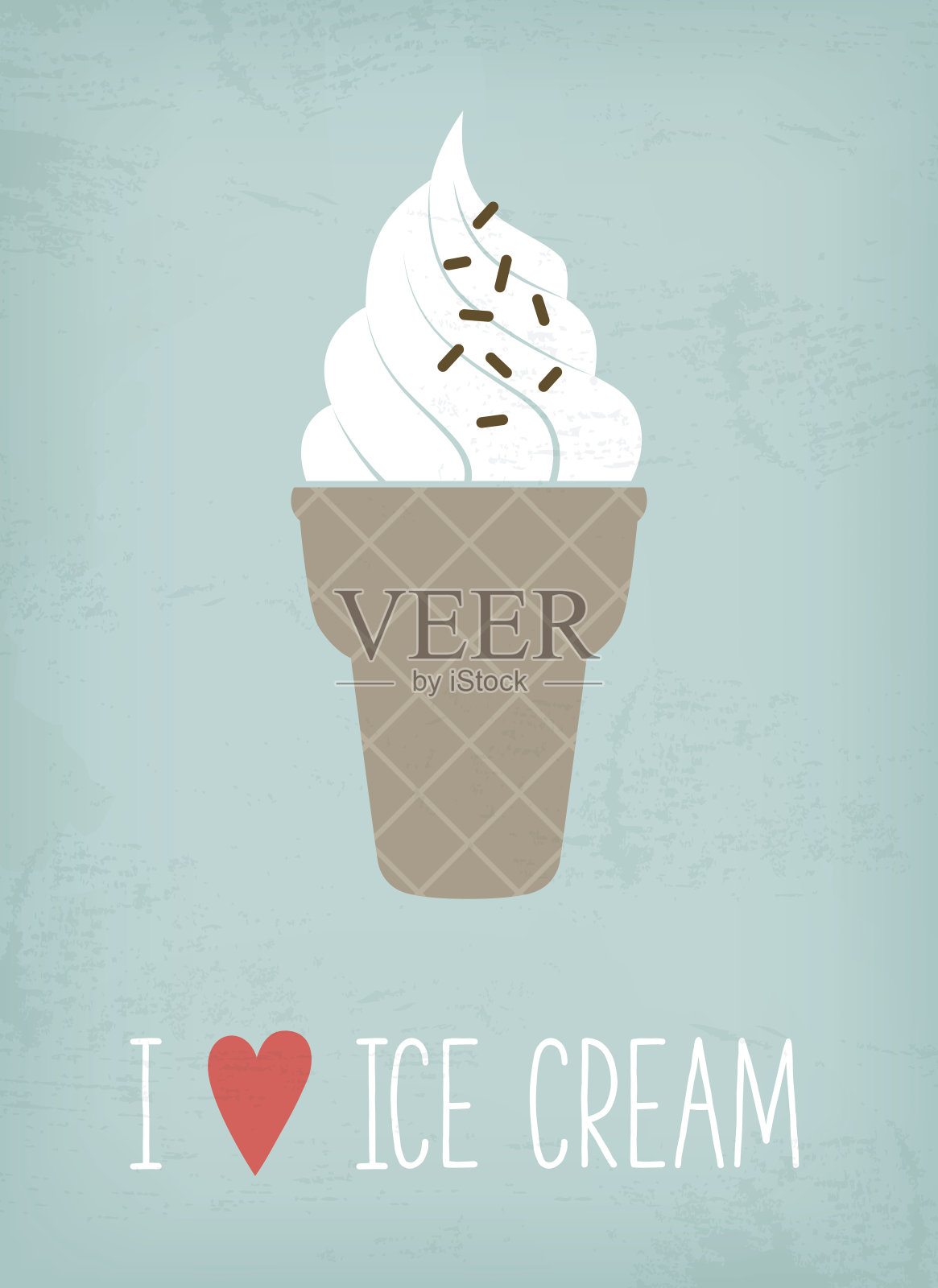 冰淇淋的海报设计元素图片