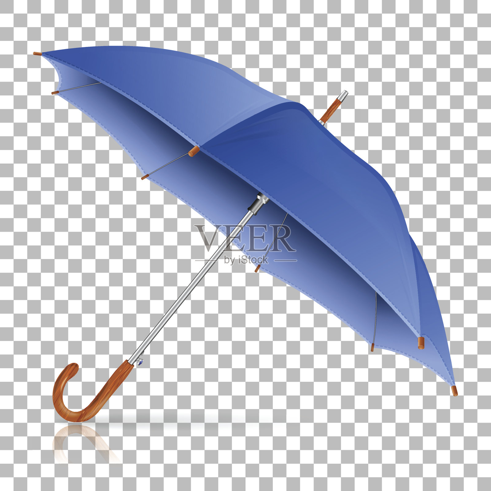 高度详细的伞插画图片素材