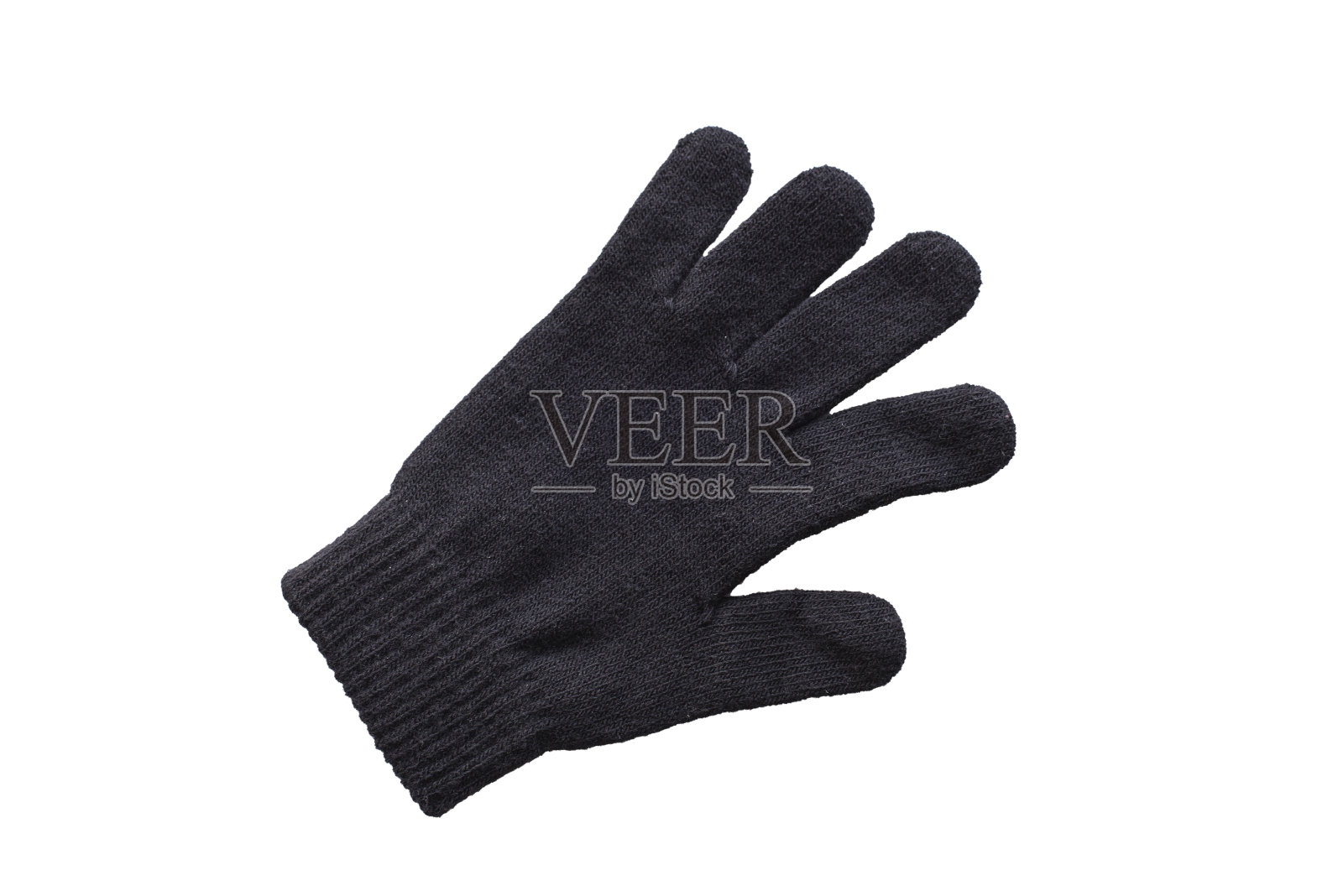 冬天的黑色手套照片摄影图片