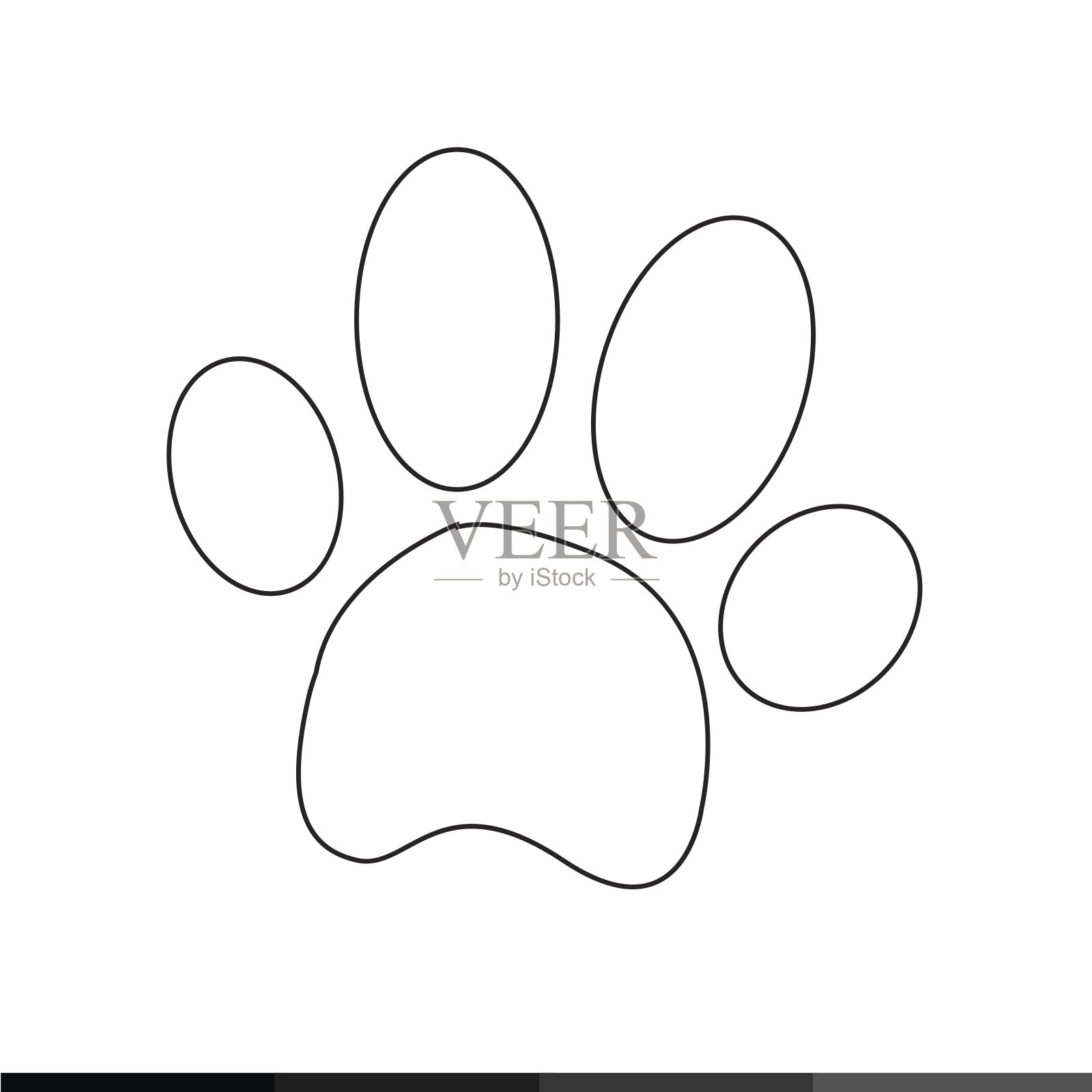动物的足迹插画图片素材_ID:104628445-Veer图库